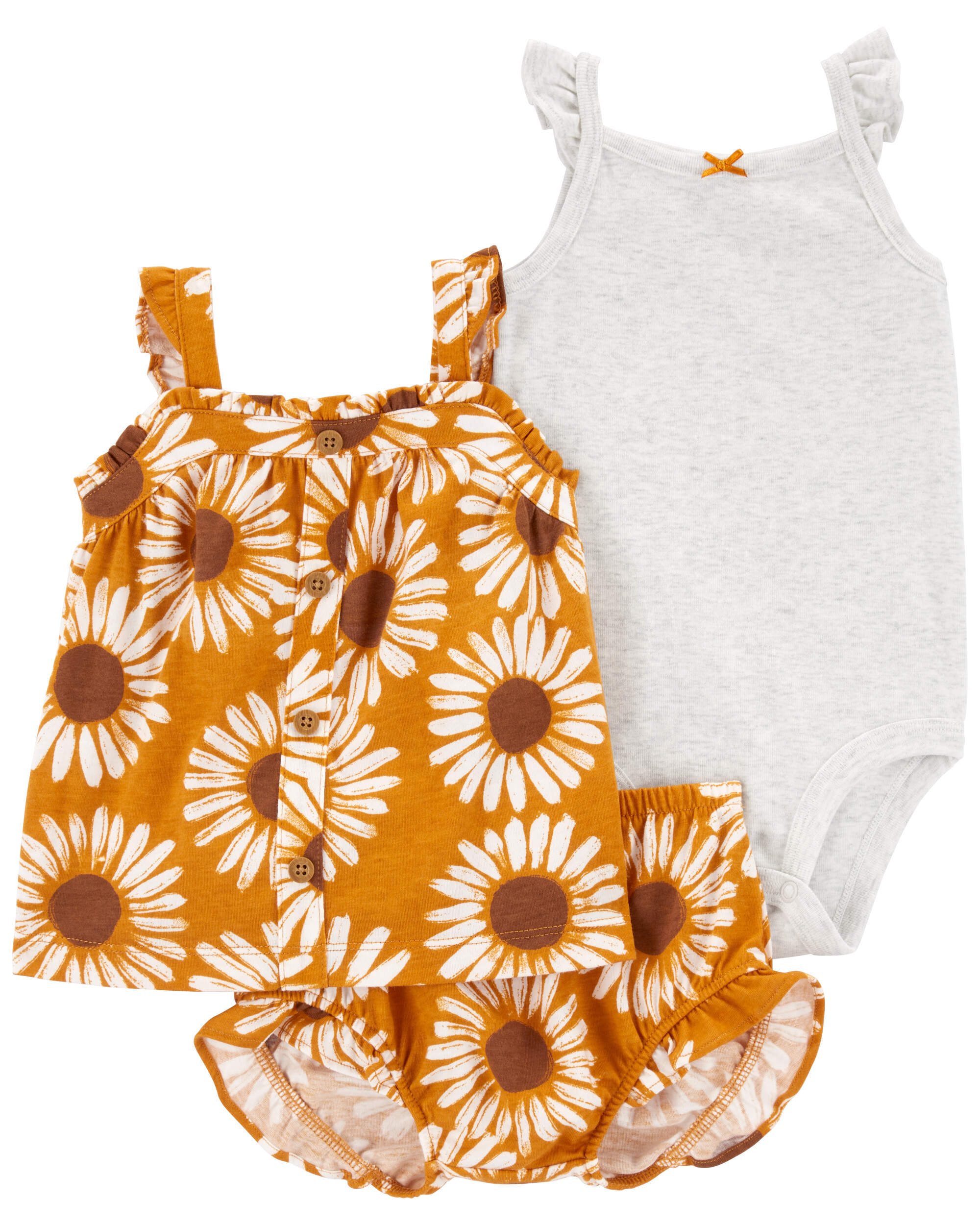 Baby 3-Piece Floral Little Short Set