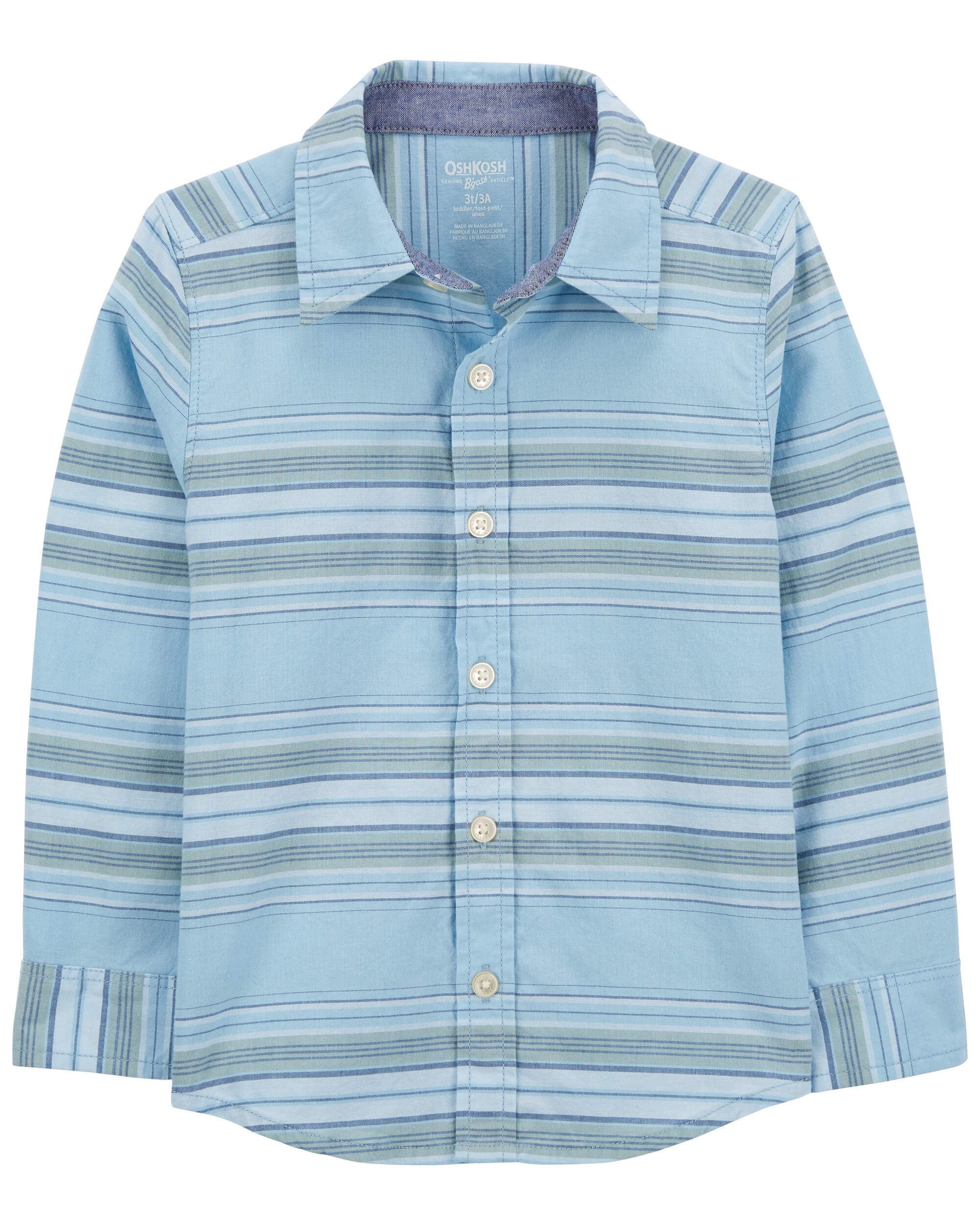 OshKosh B'gosh Toddler Boys' Fish Woven Short Sleeve Button-Down