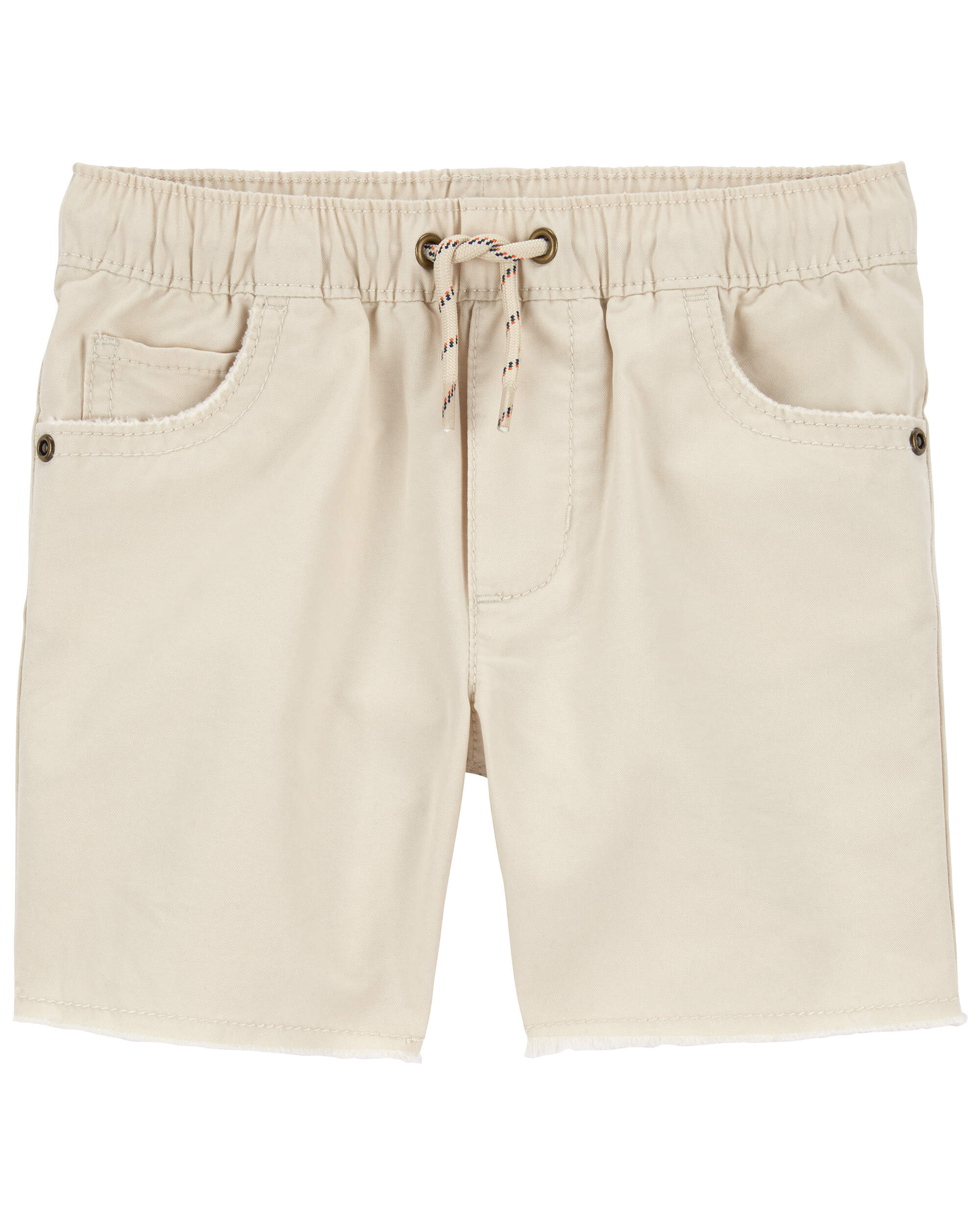 Khaki Pull On Poplin Shorts Carter s Oshkosh Canada