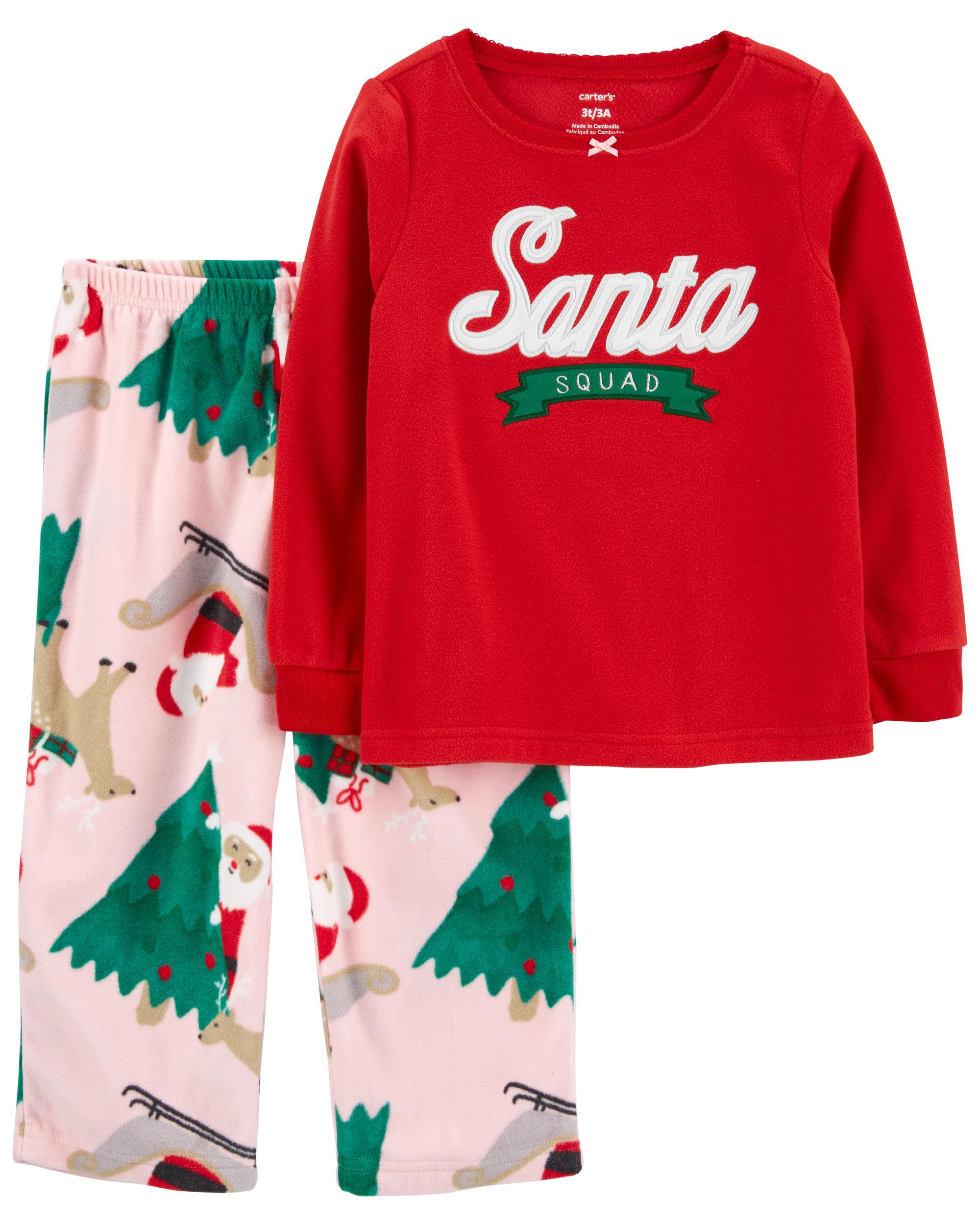 Baby 2-Piece Santa Squad Fleece Pyjamas