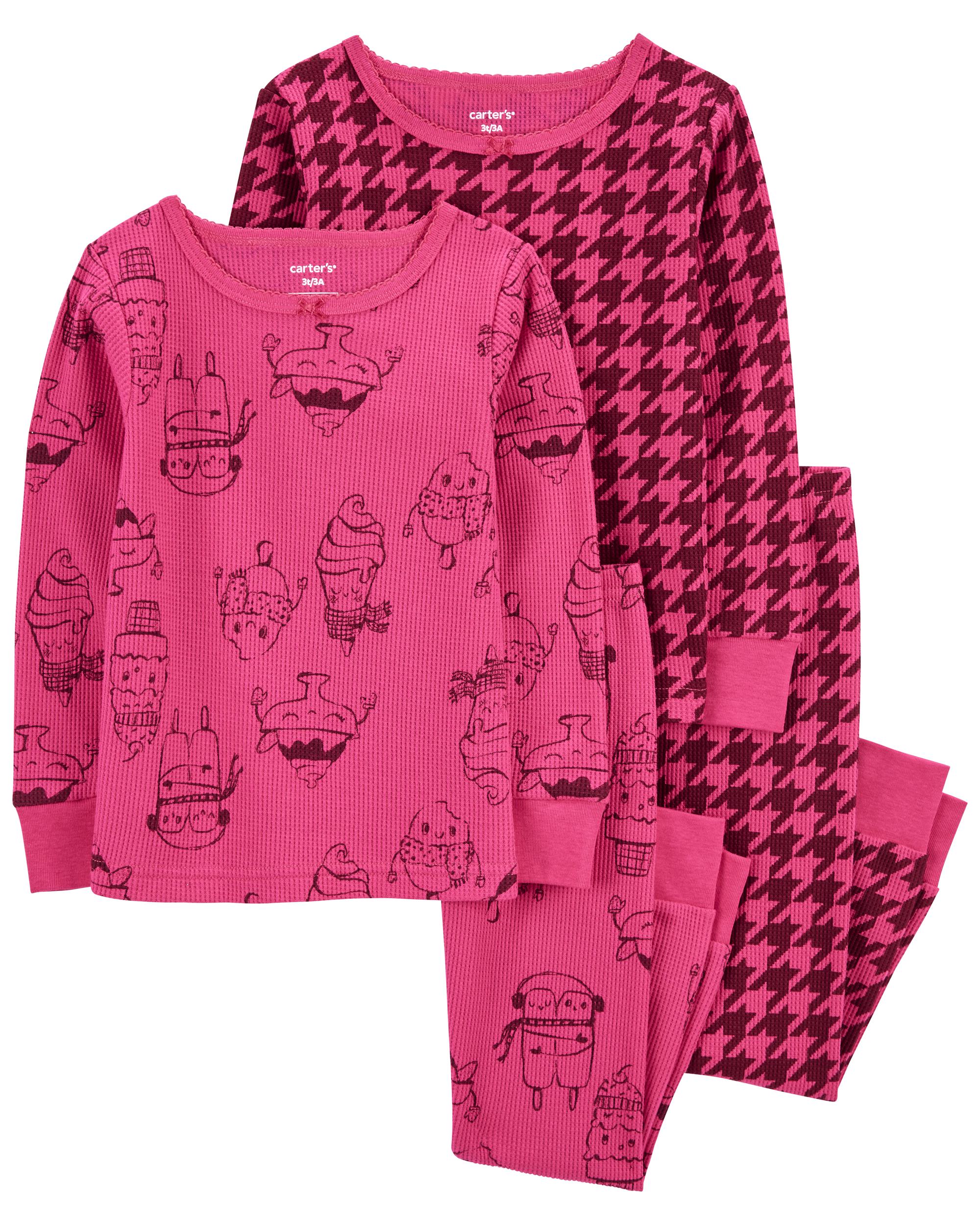 Toddler 4-Piece Ice Cream Cotton Blend Pyjamas