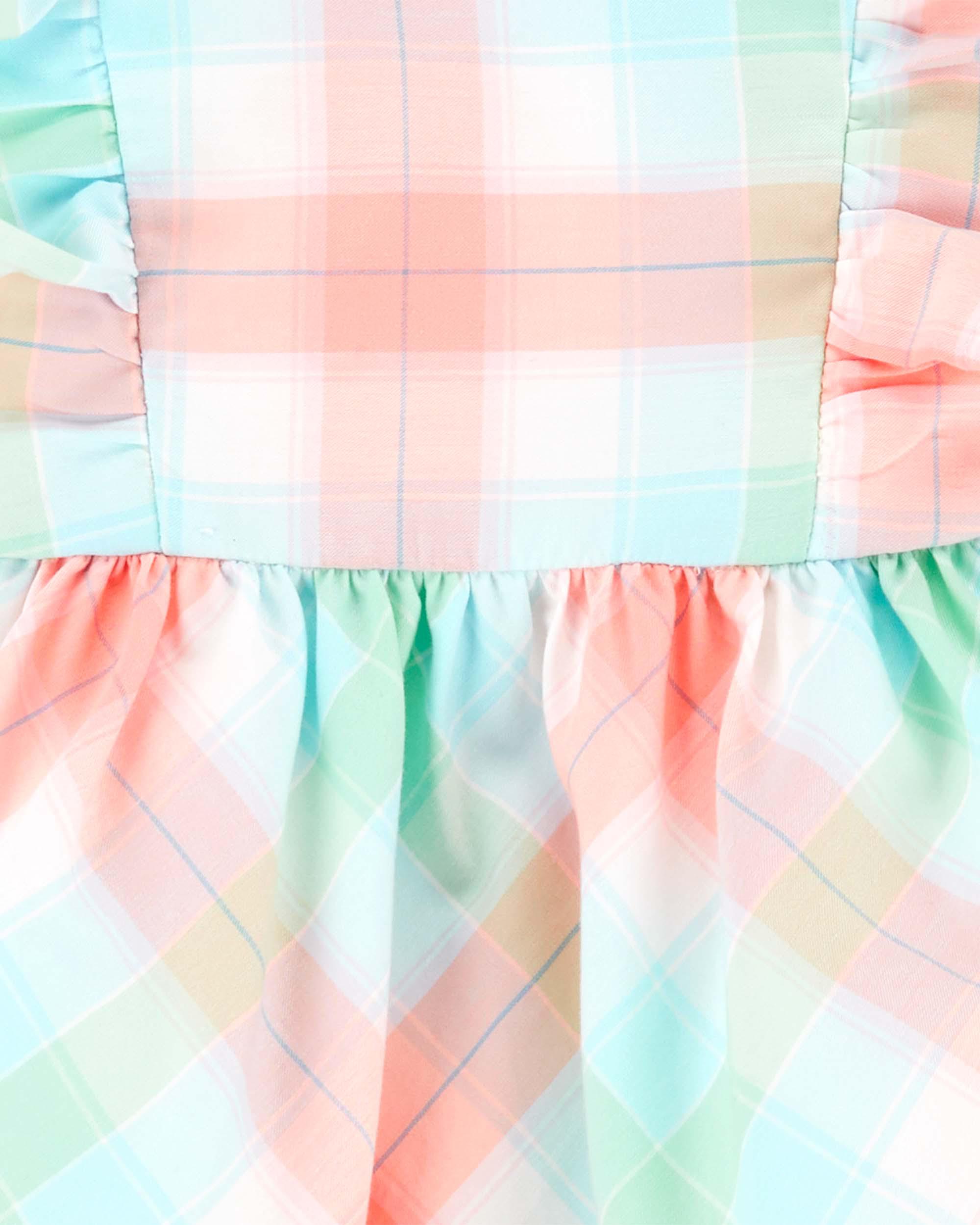 Baby Plaid Flutter Dress