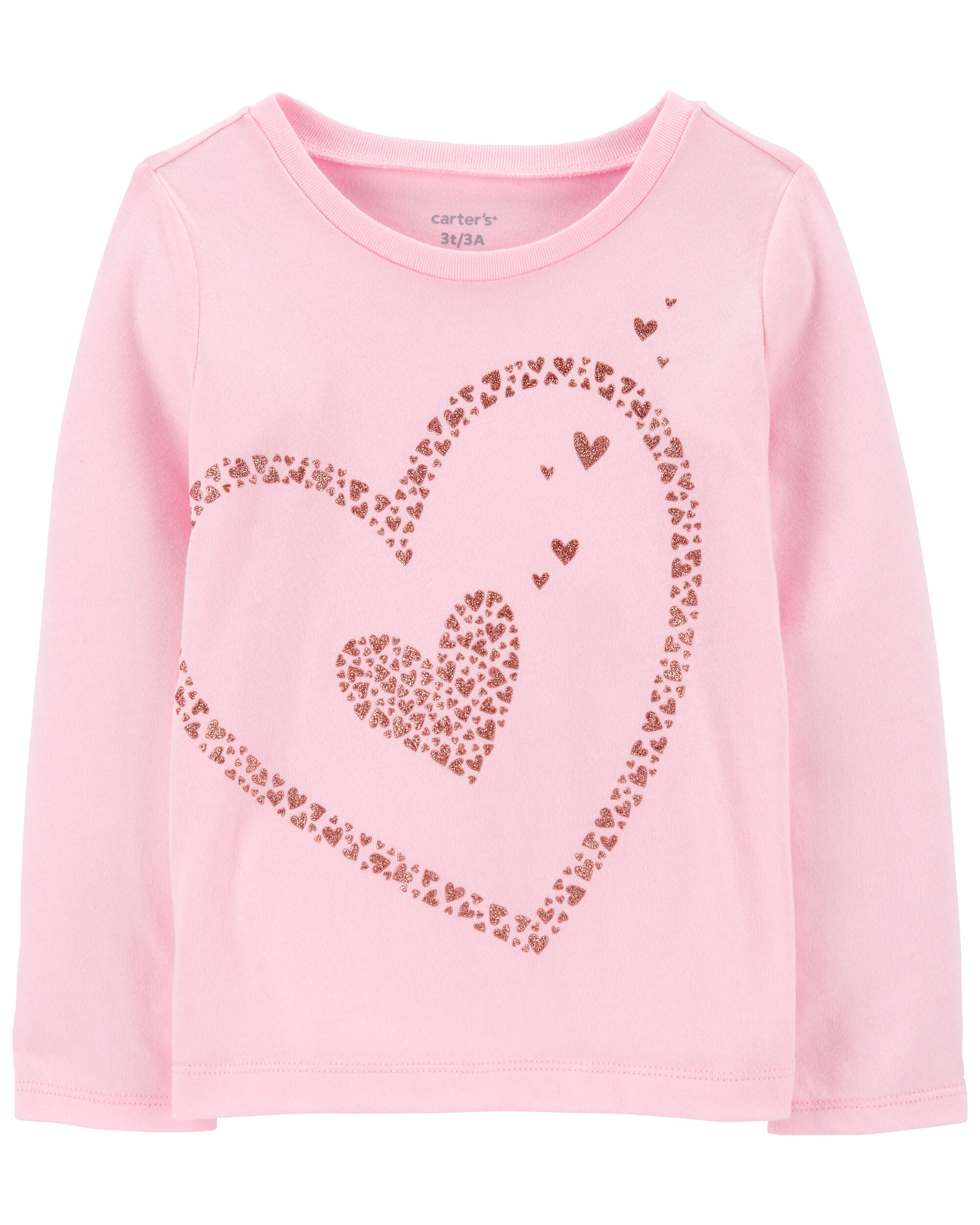 Toddler Heart Long-Sleeve Graphic Tee