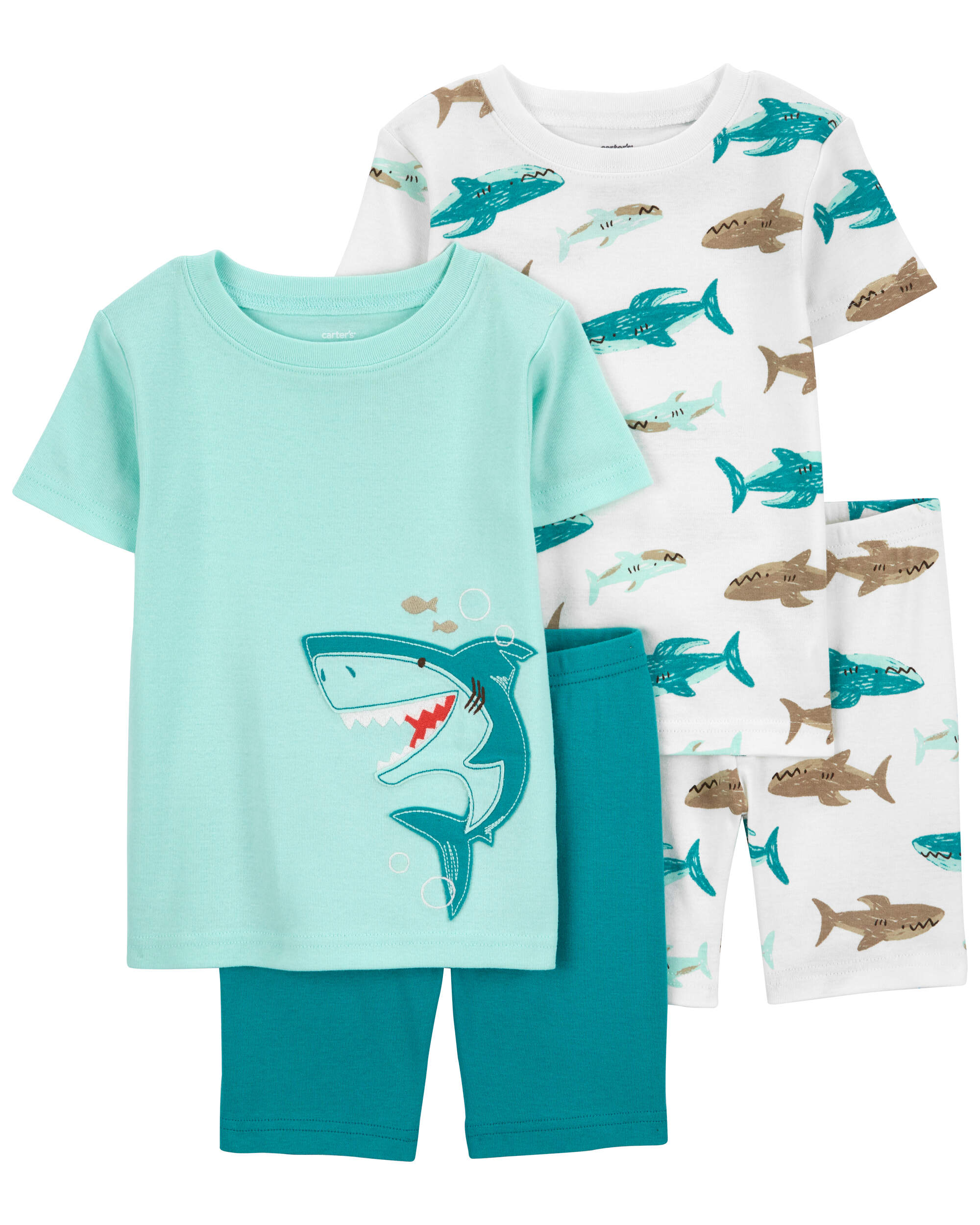 Baby 2-Pack Shark Print Pyjamas Set