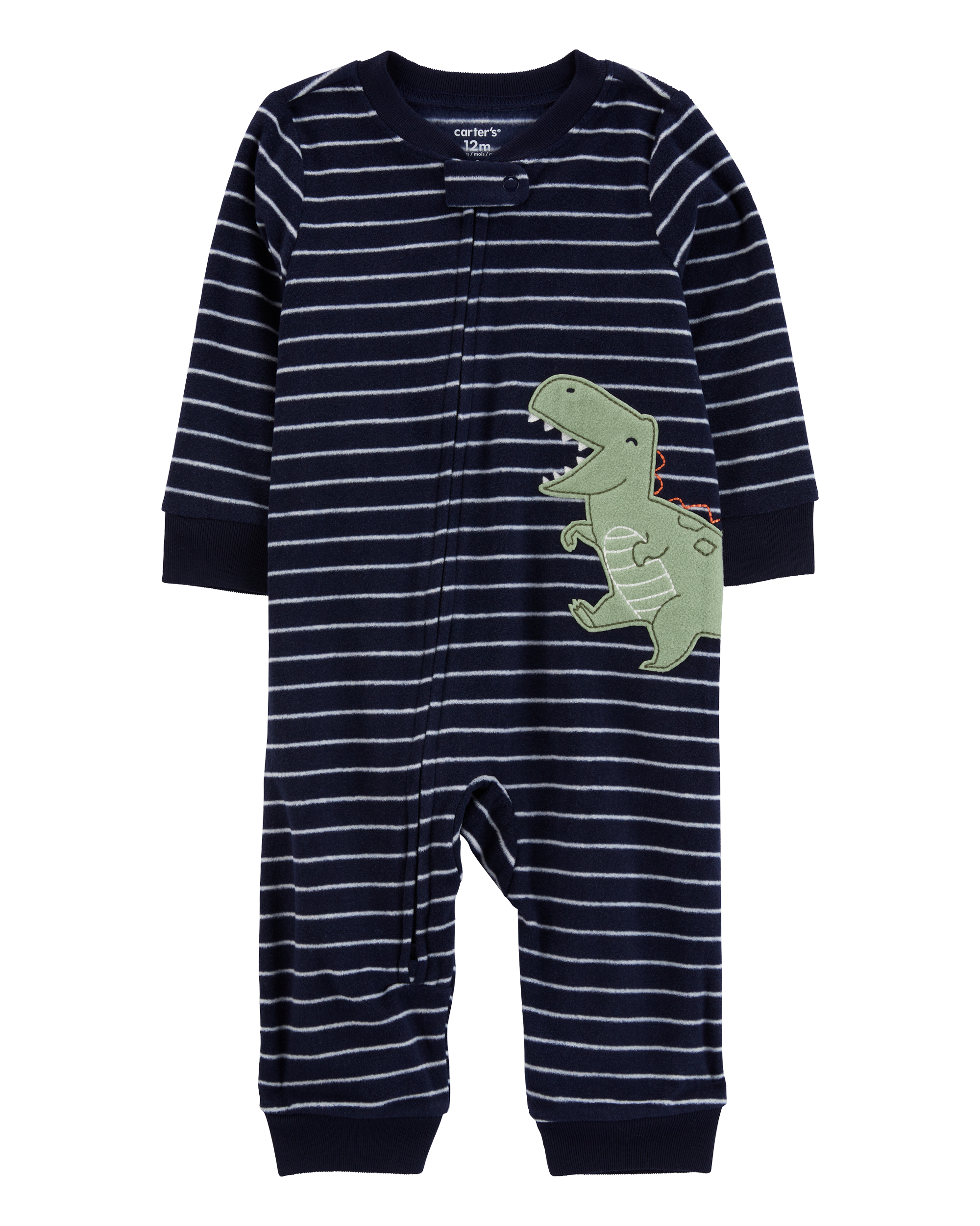 Navy Toddler 1 Piece Dinosaur Fleece Footless Pyjamas Carter s Oshkosh Canada