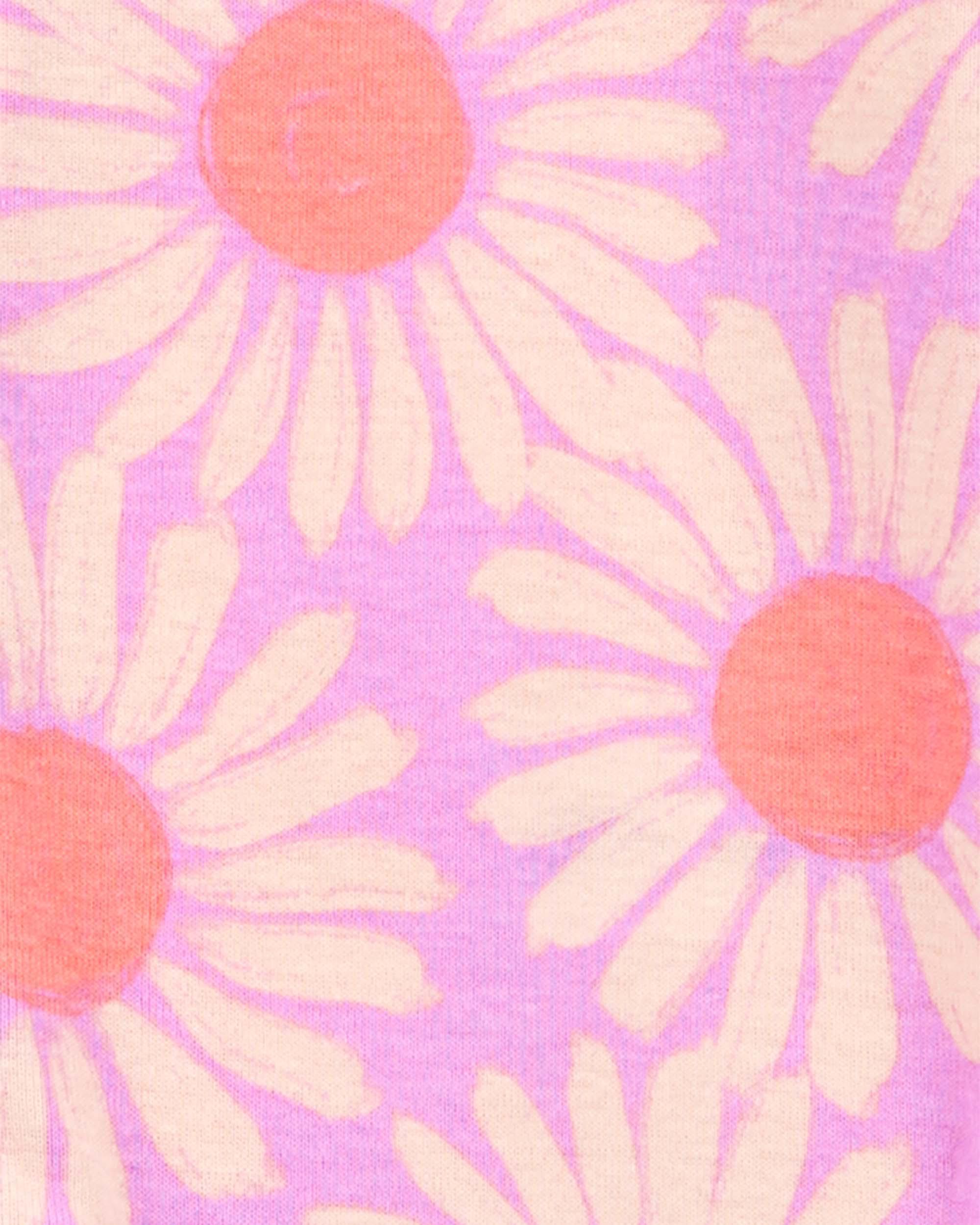 Carters Oshkosh 1-Piece Floral 100% Snug Fit Cotton Footie PJs