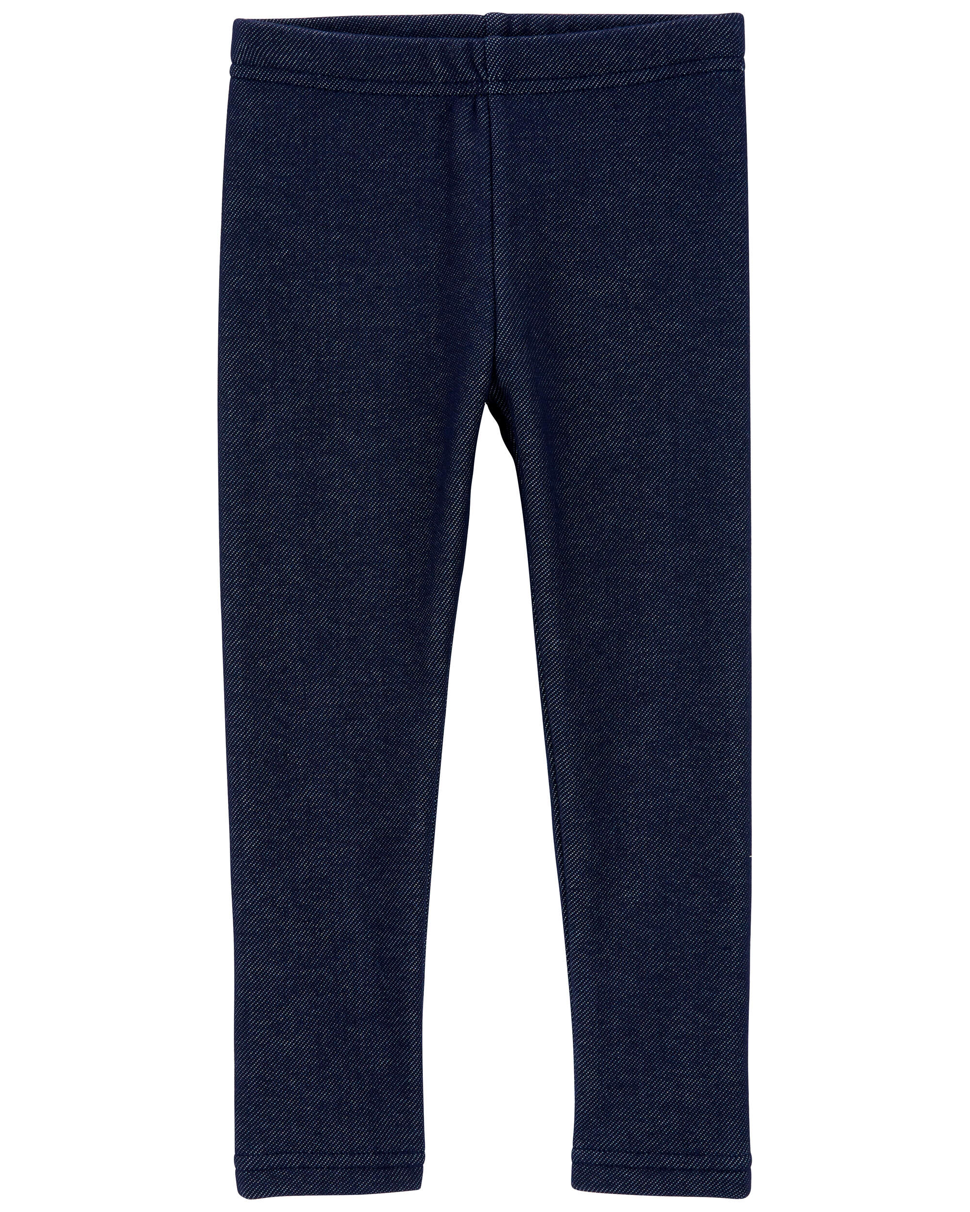 Faux Denim Cozy Fleece Leggings