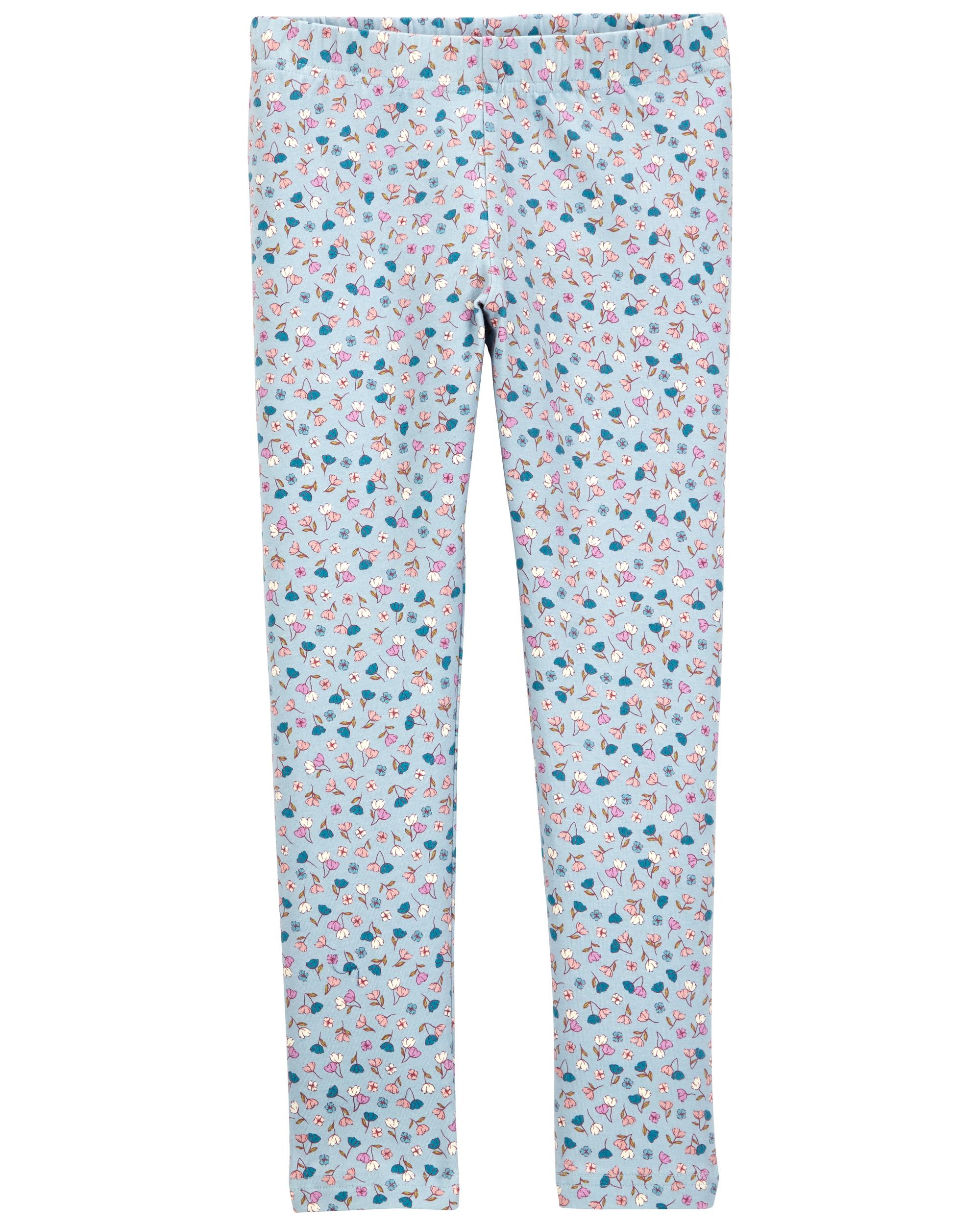 Kid Floral Stretch Leggings