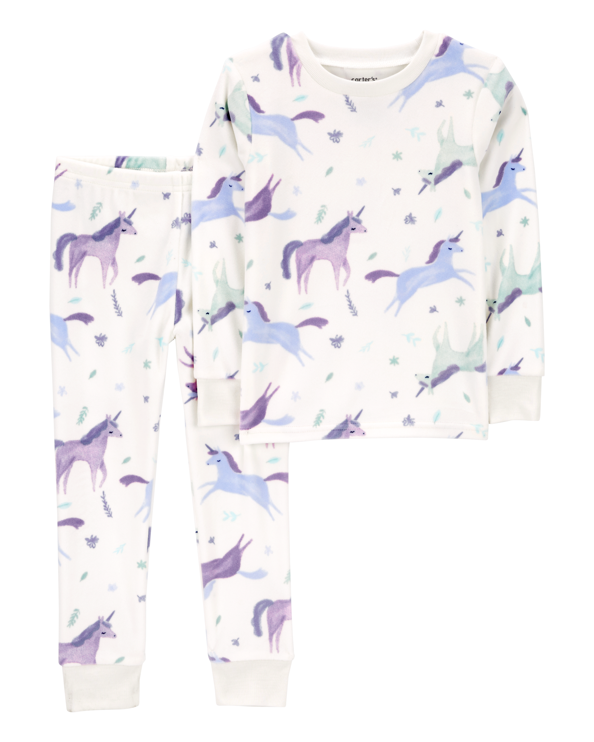 Toddler 2-Piece Fuzzy Velboa Unicorn Pyjamas