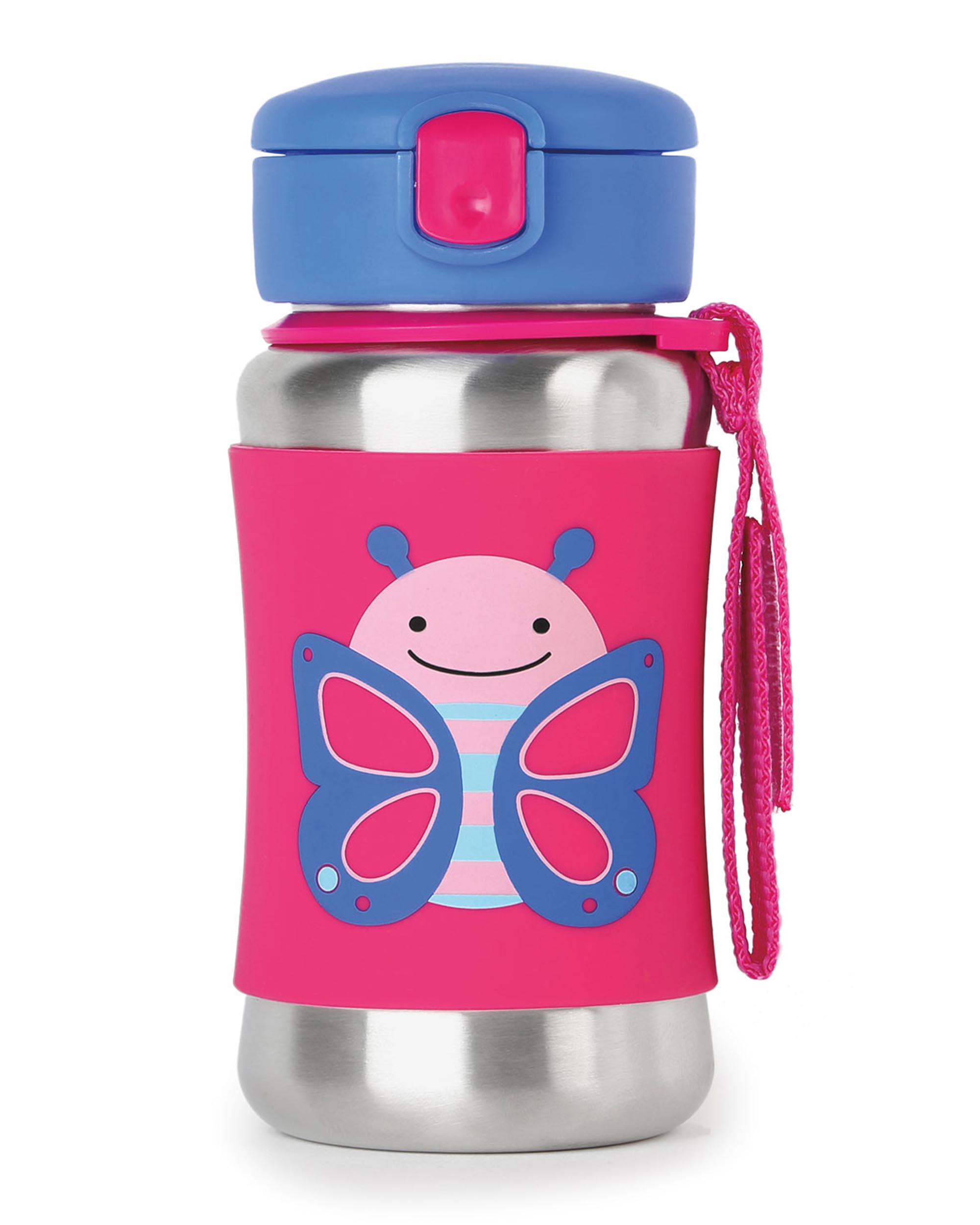 Butterfly Zoo Stainless Steel Little Kid Straw Bottle | Carter's 