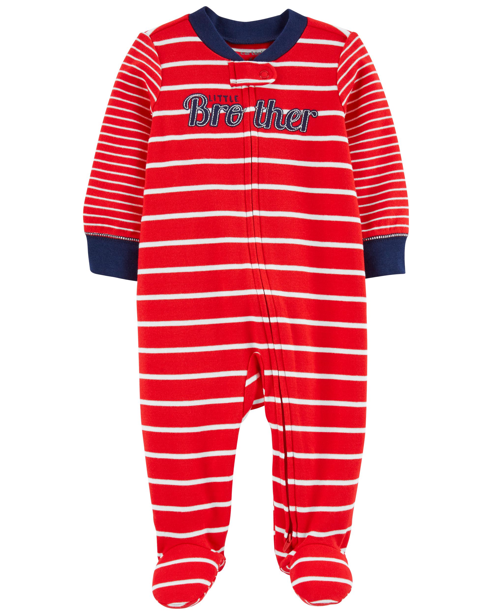 Baby Brother 2-Way Zip Cotton Sleeper Pyjamas