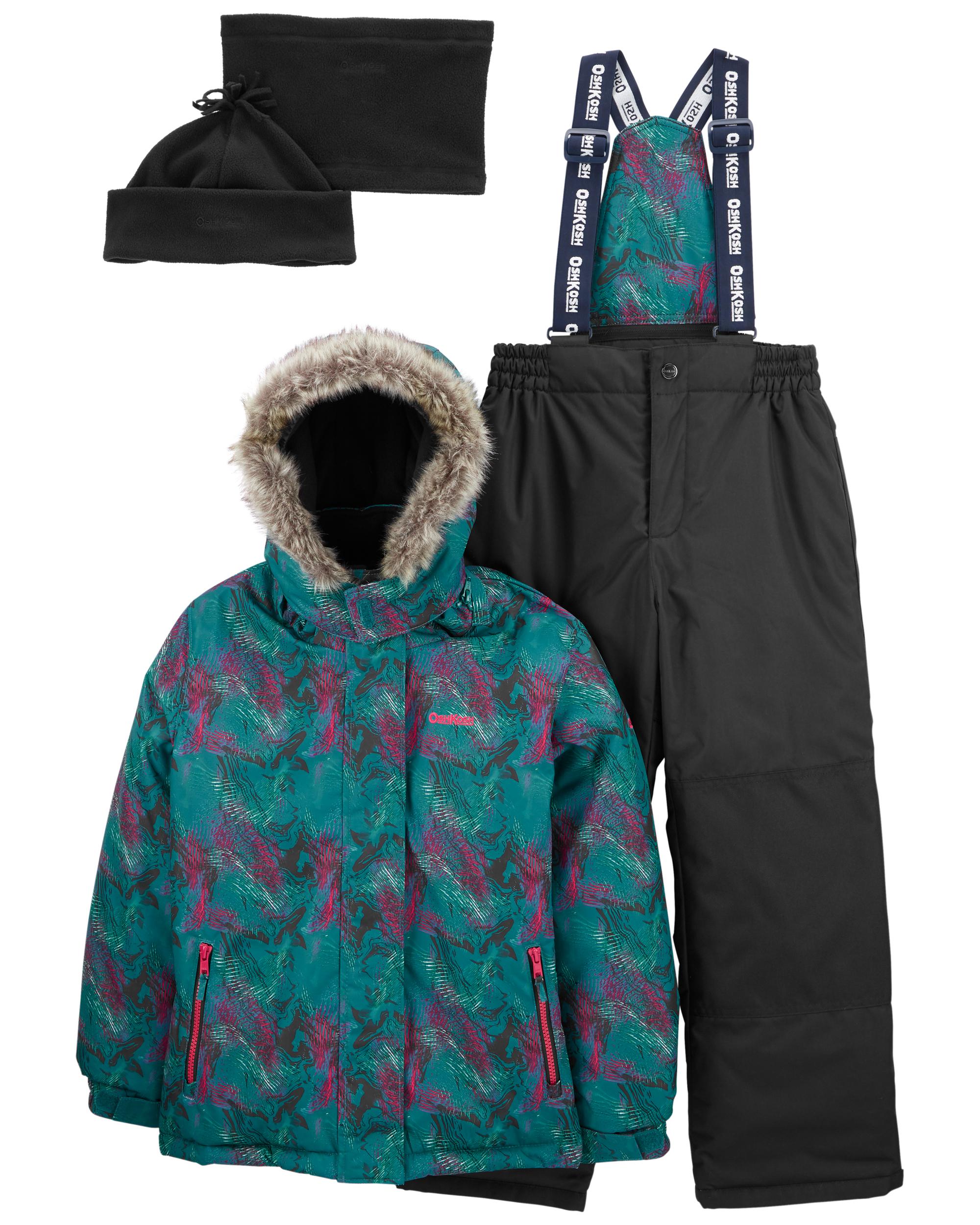 Multi 2-Piece Snowsuit With Bonus Hat And Neck Warmer | Carter's