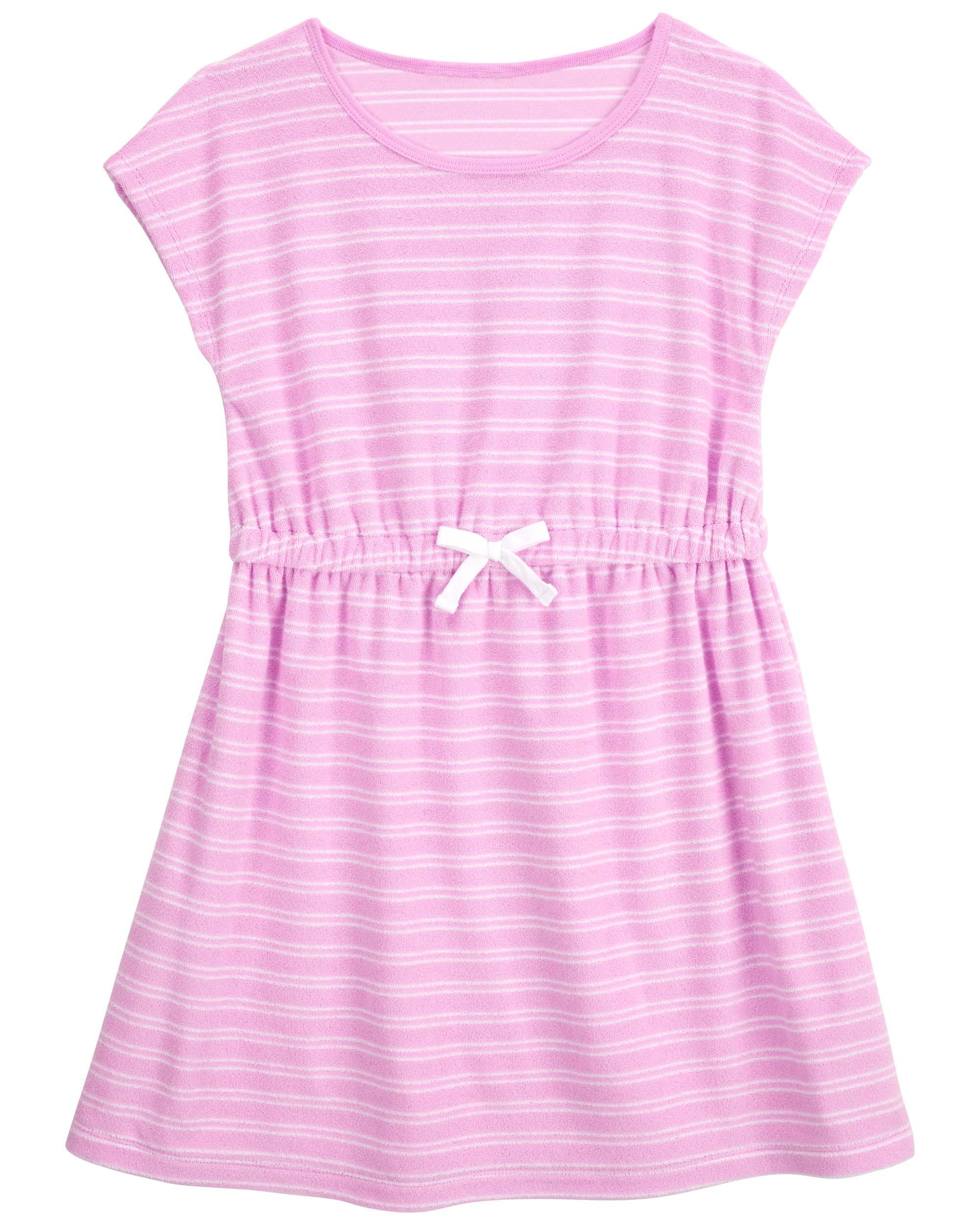 Kid Striped Terry Swimsuit Cover-Up