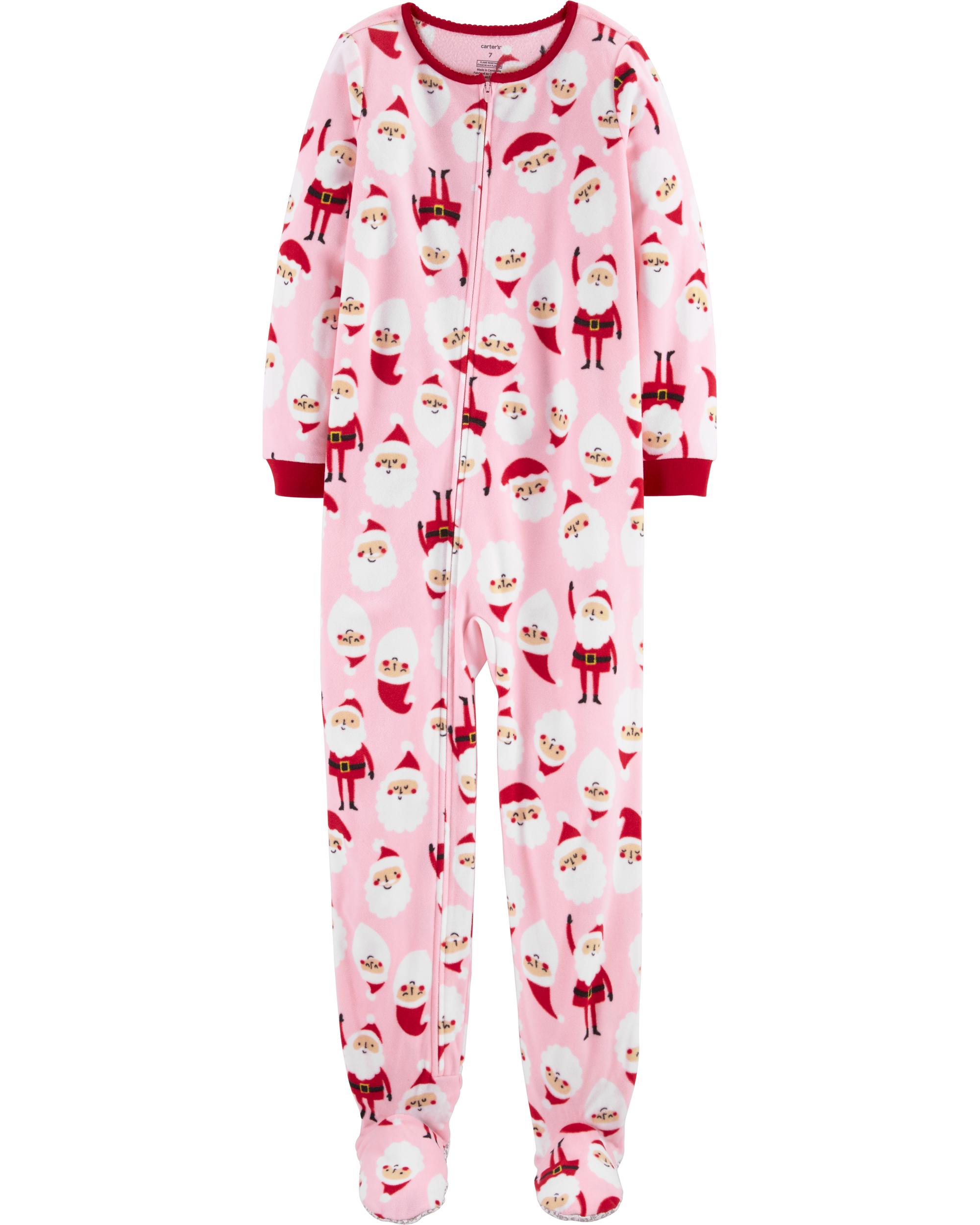 carters fleece one piece pajamas