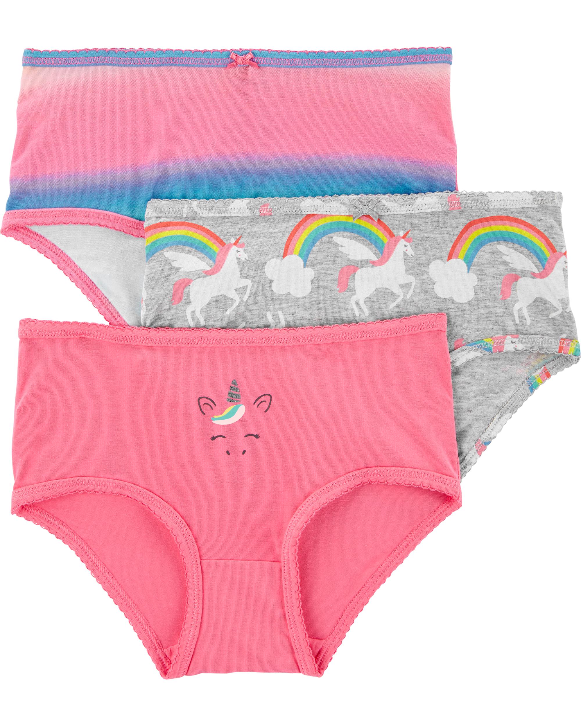 Pink Blue Multi 3 Pack Stretch Cotton Undies Carter s Oshkosh Canada