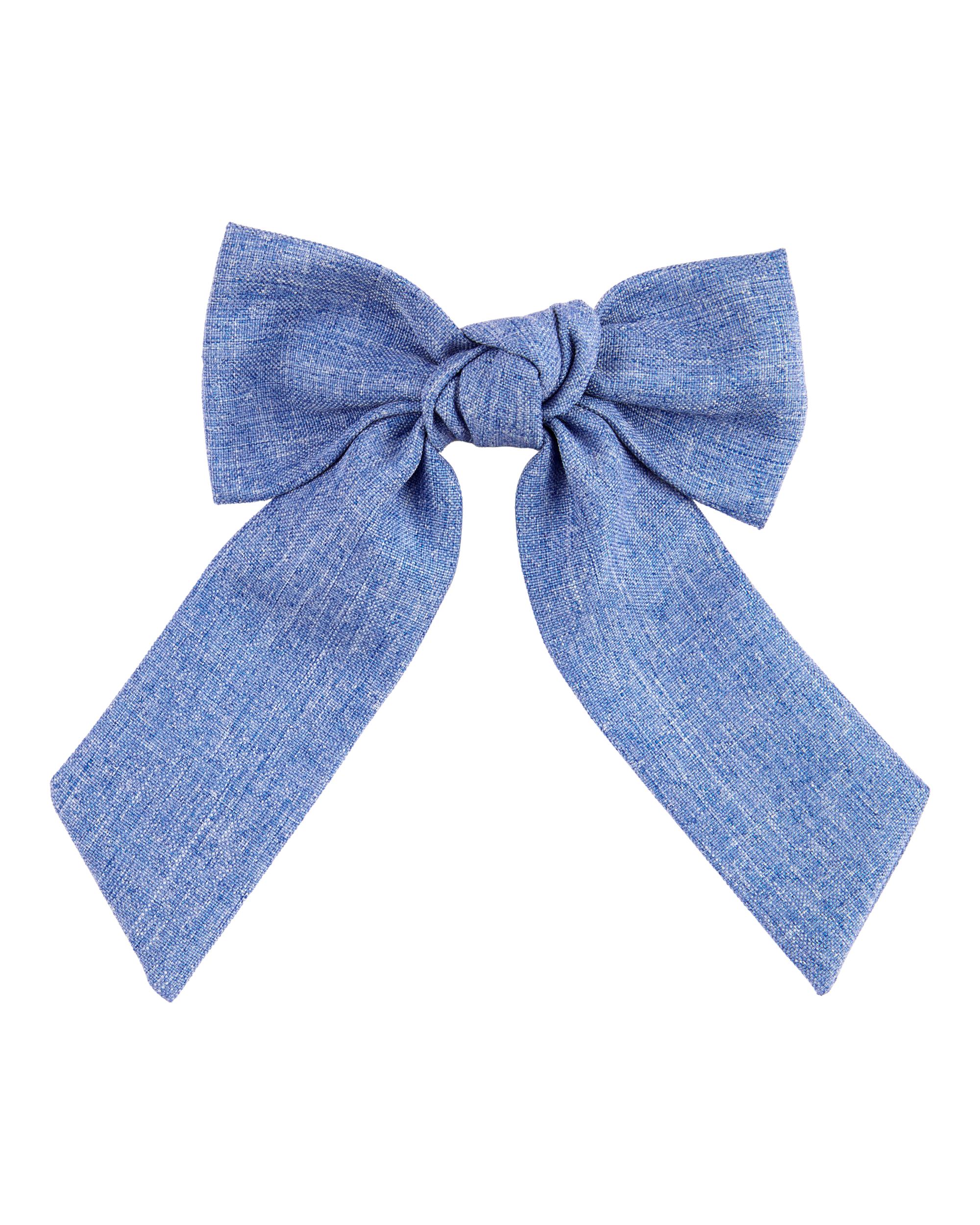 Toddler Chambray Bow Clip