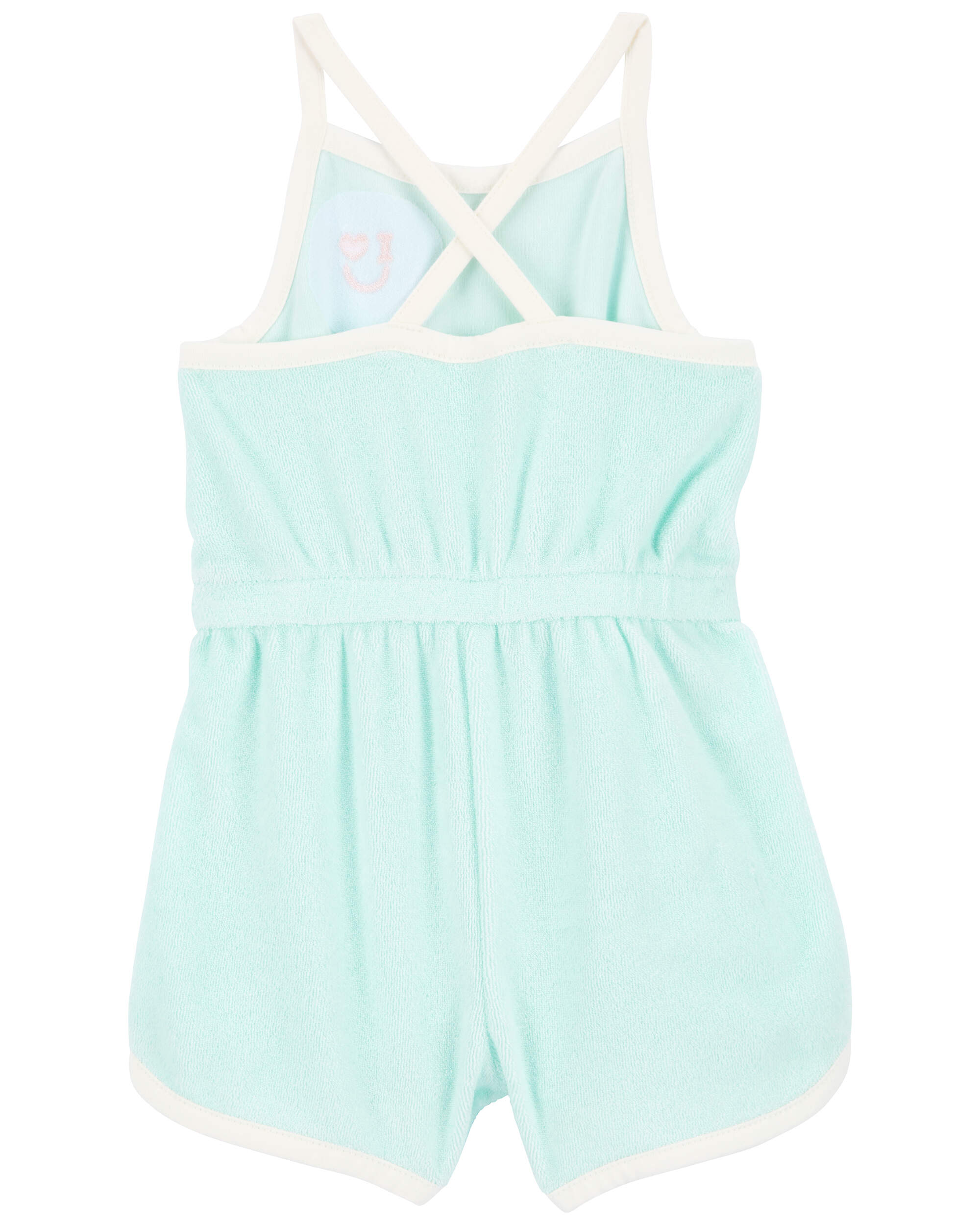 Baby Embroidered Terry Criss-Cross Romper