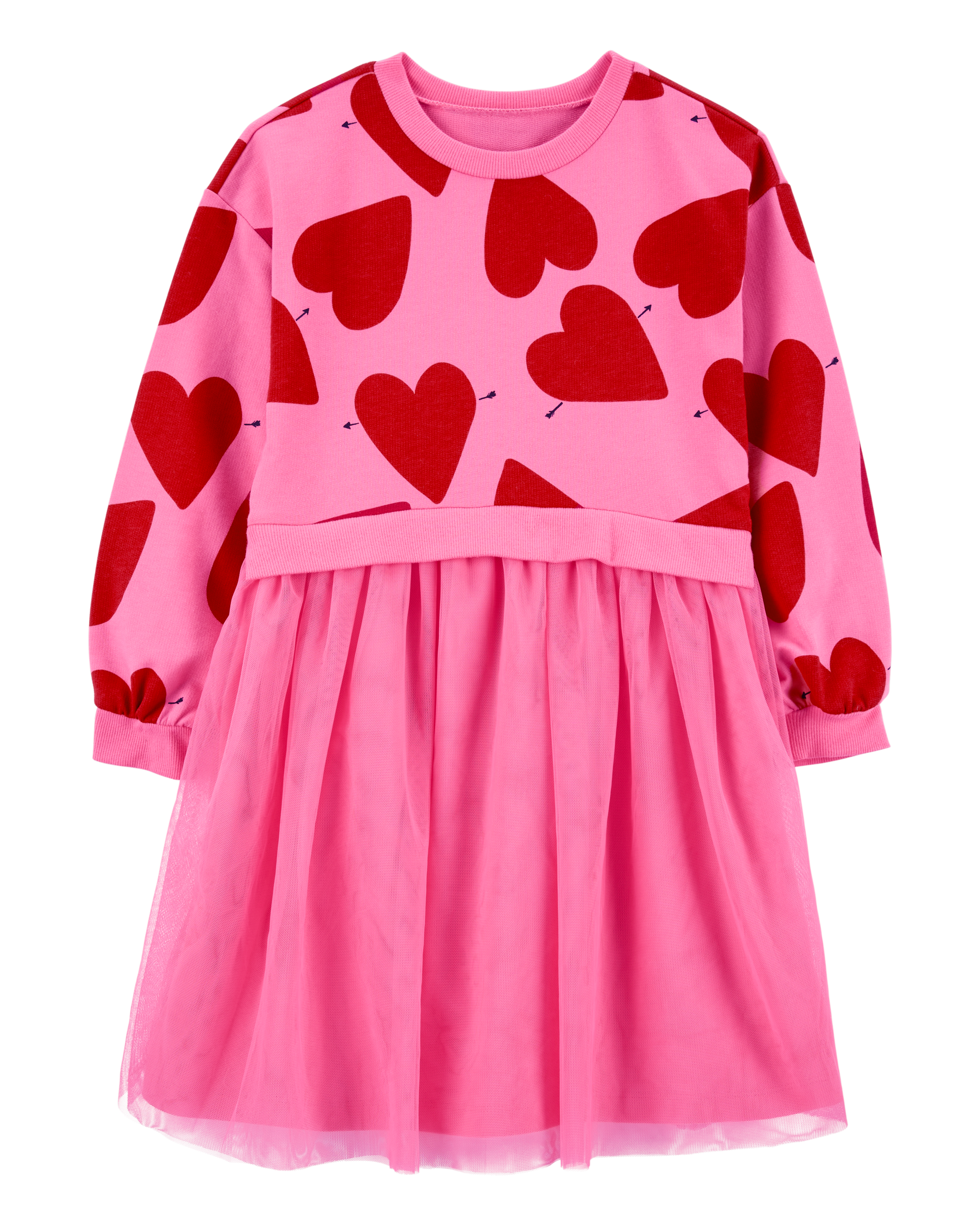 Kid Heart Long-Sleeve Dress