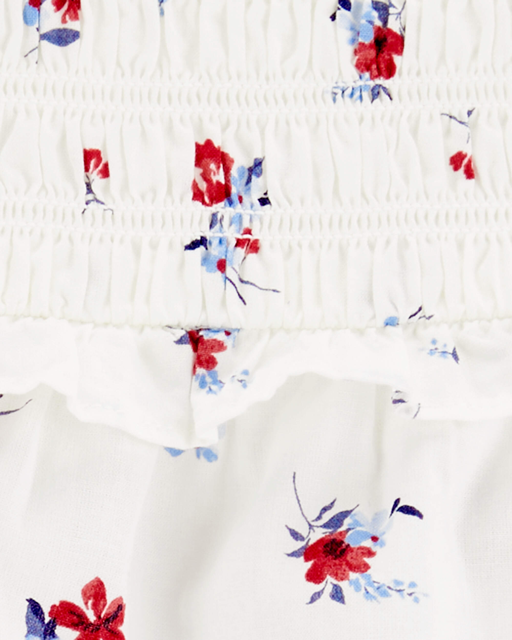 White 2-Piece Floral Print Bubble Set | Carter's Oshkosh Canada