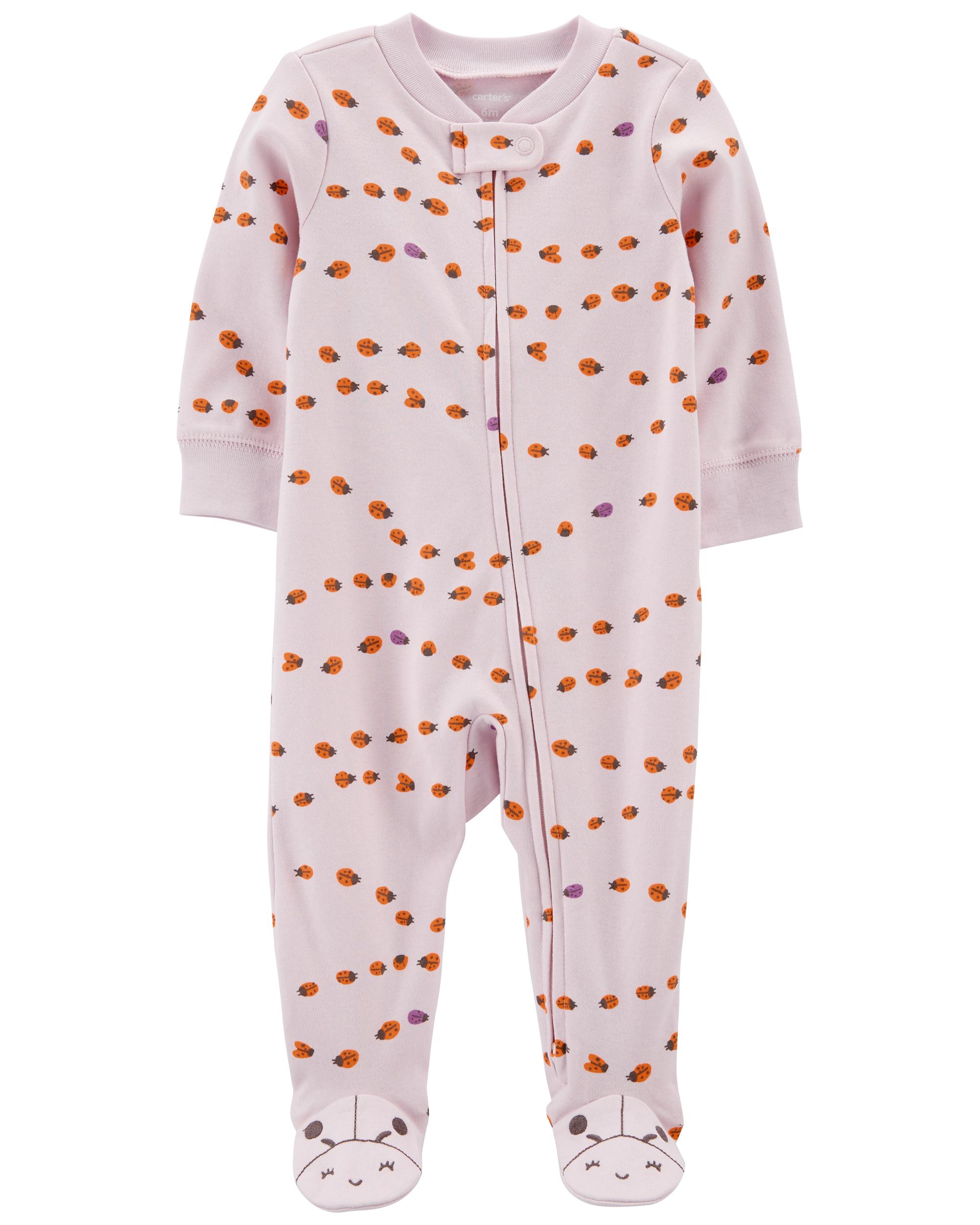 Purple Baby Ladybug 2-Way Zip Sleeper Pyjamas | Carter's Oshkosh 