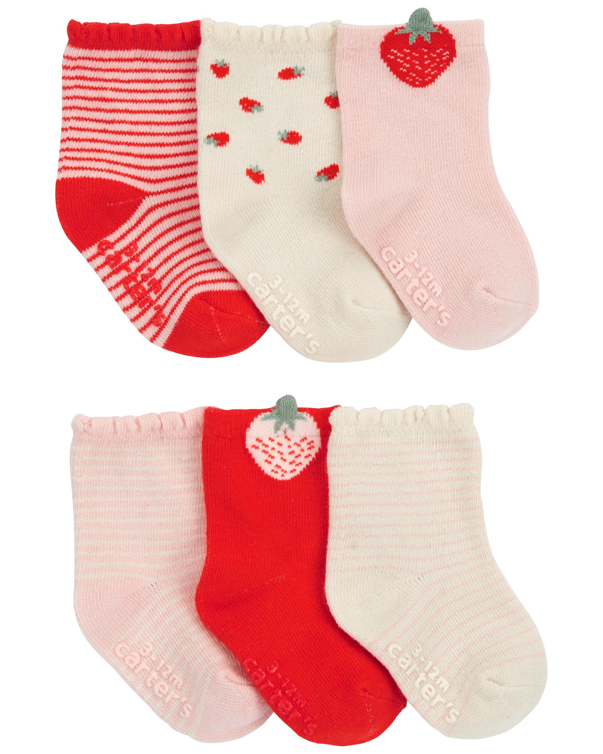 Baby 6-Pack Strawberry Socks