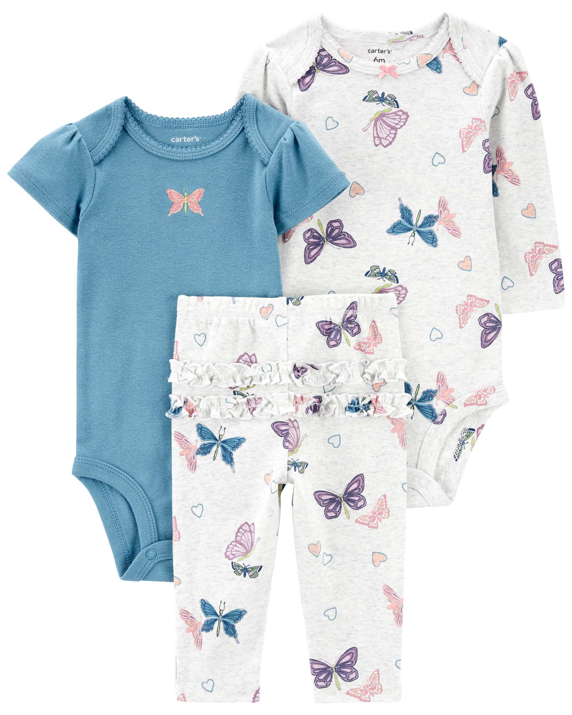 Littles Butterfly Bell Bottom Set