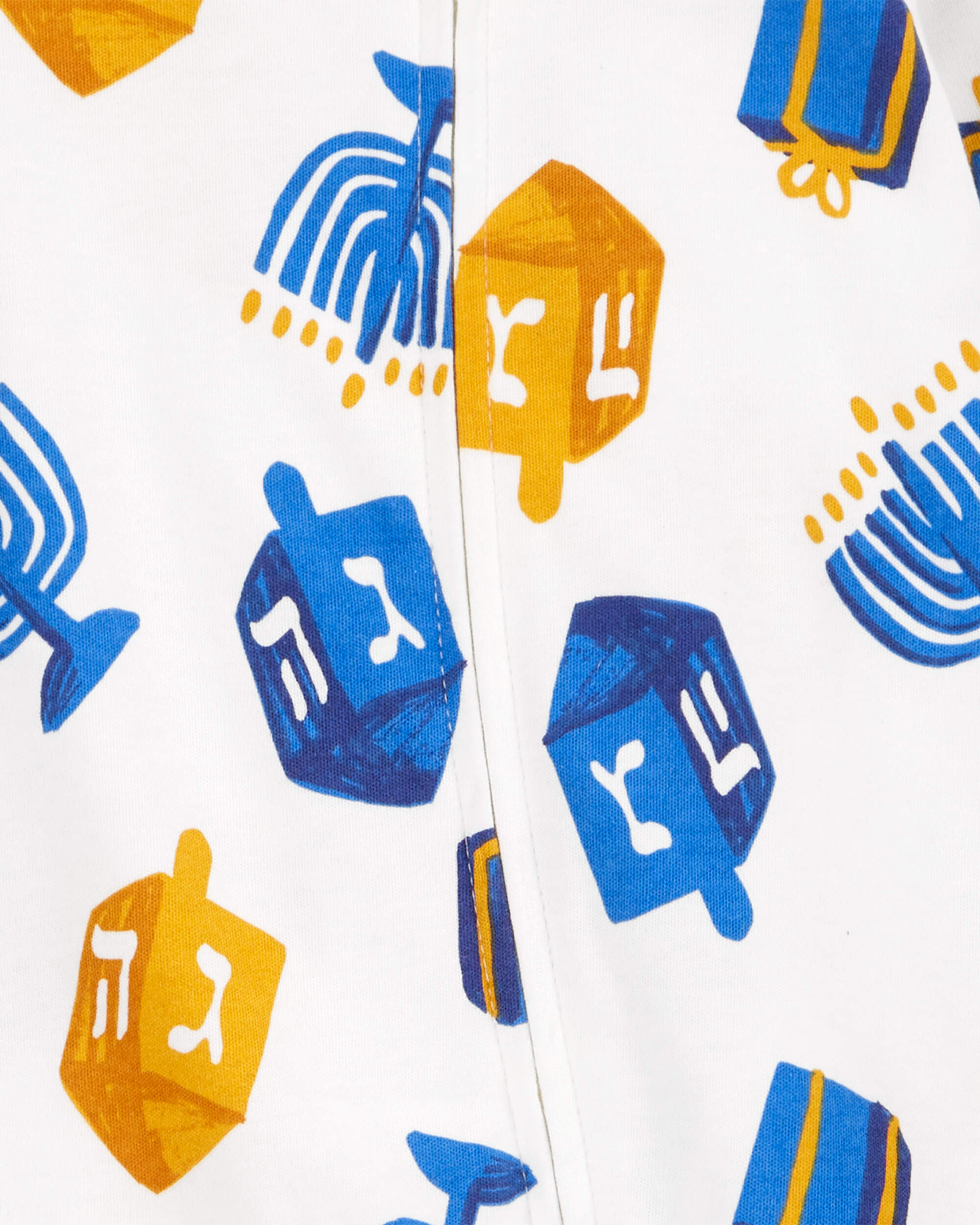 Baby Hanukkah 2-Way Zip Cotton Sleep & Play Pajamas