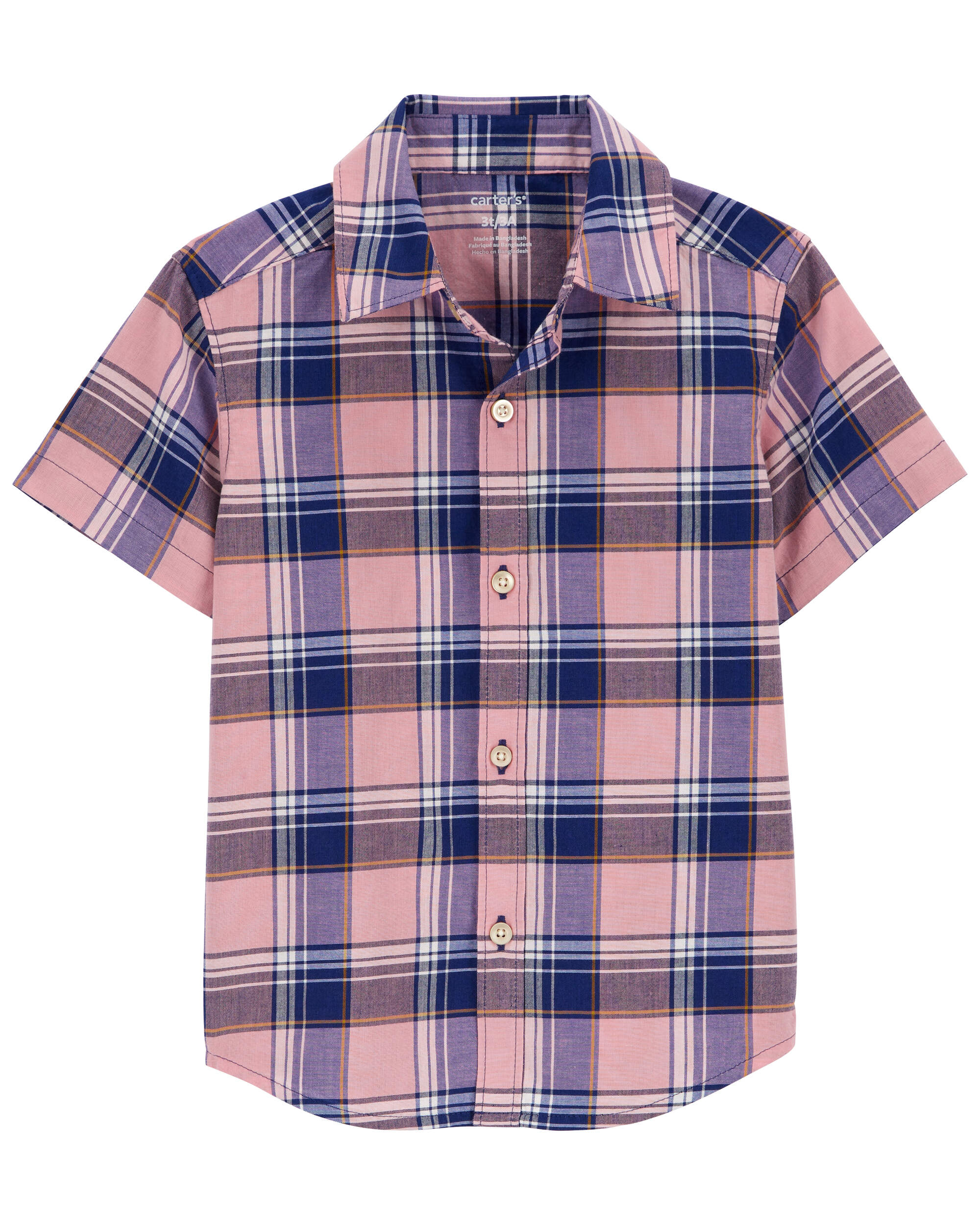 Toddler Plaid Button-Down Shirt
