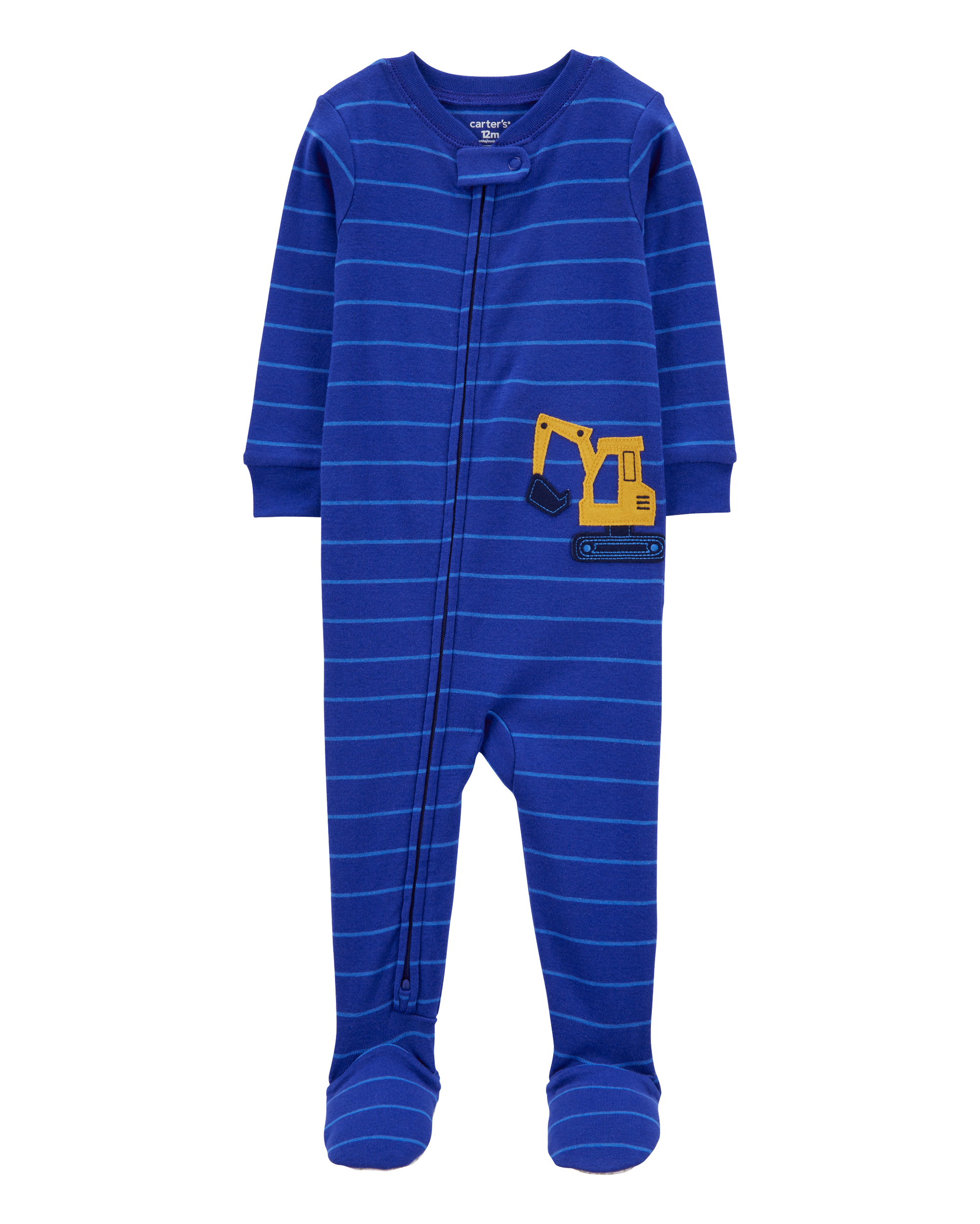 Toddler 1-Piece Construction 100% Snug Fit Cotton Footie Pyjamas