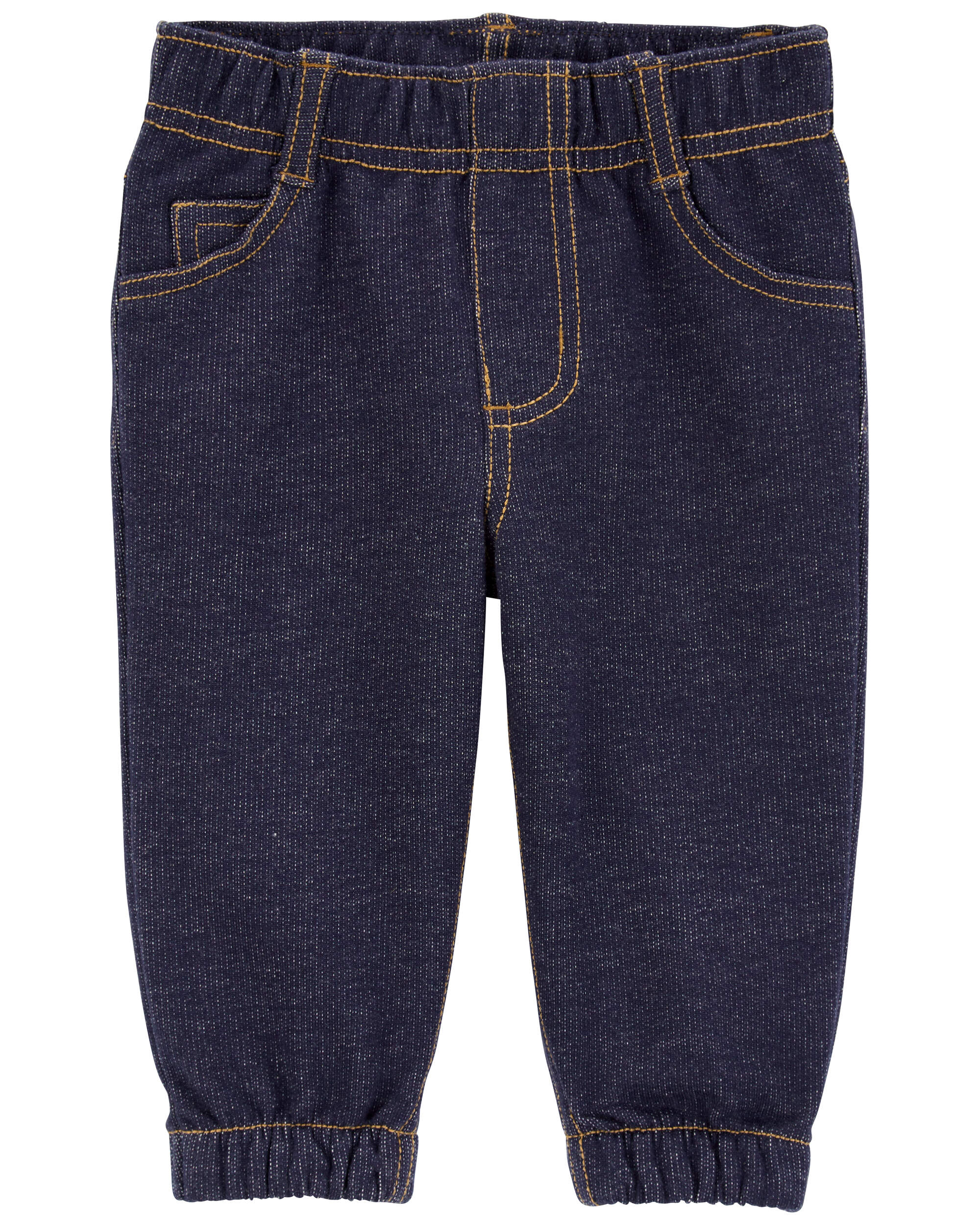 Baby Pull-On Faux Denim Pants