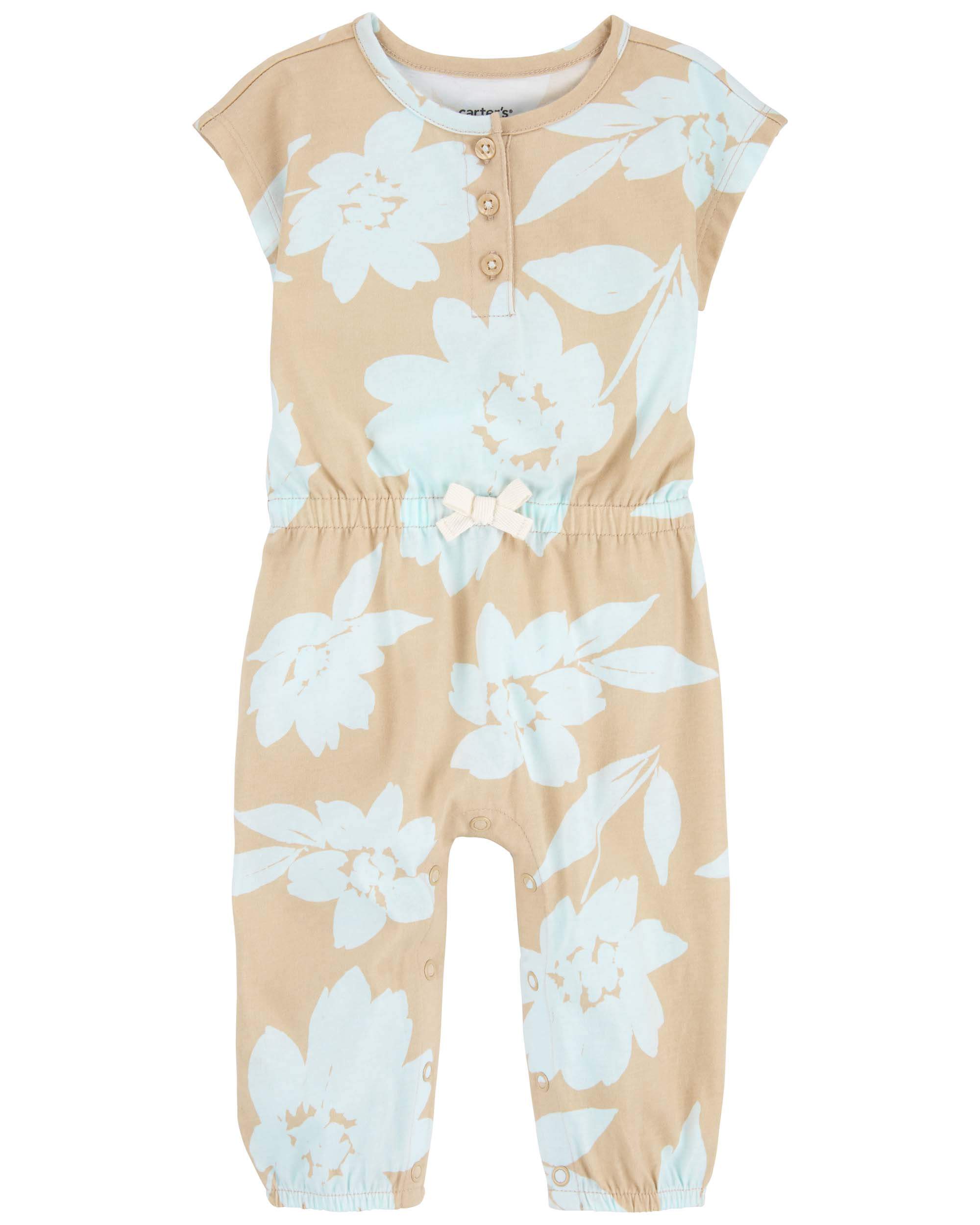 Baby Floral Jersey Romper