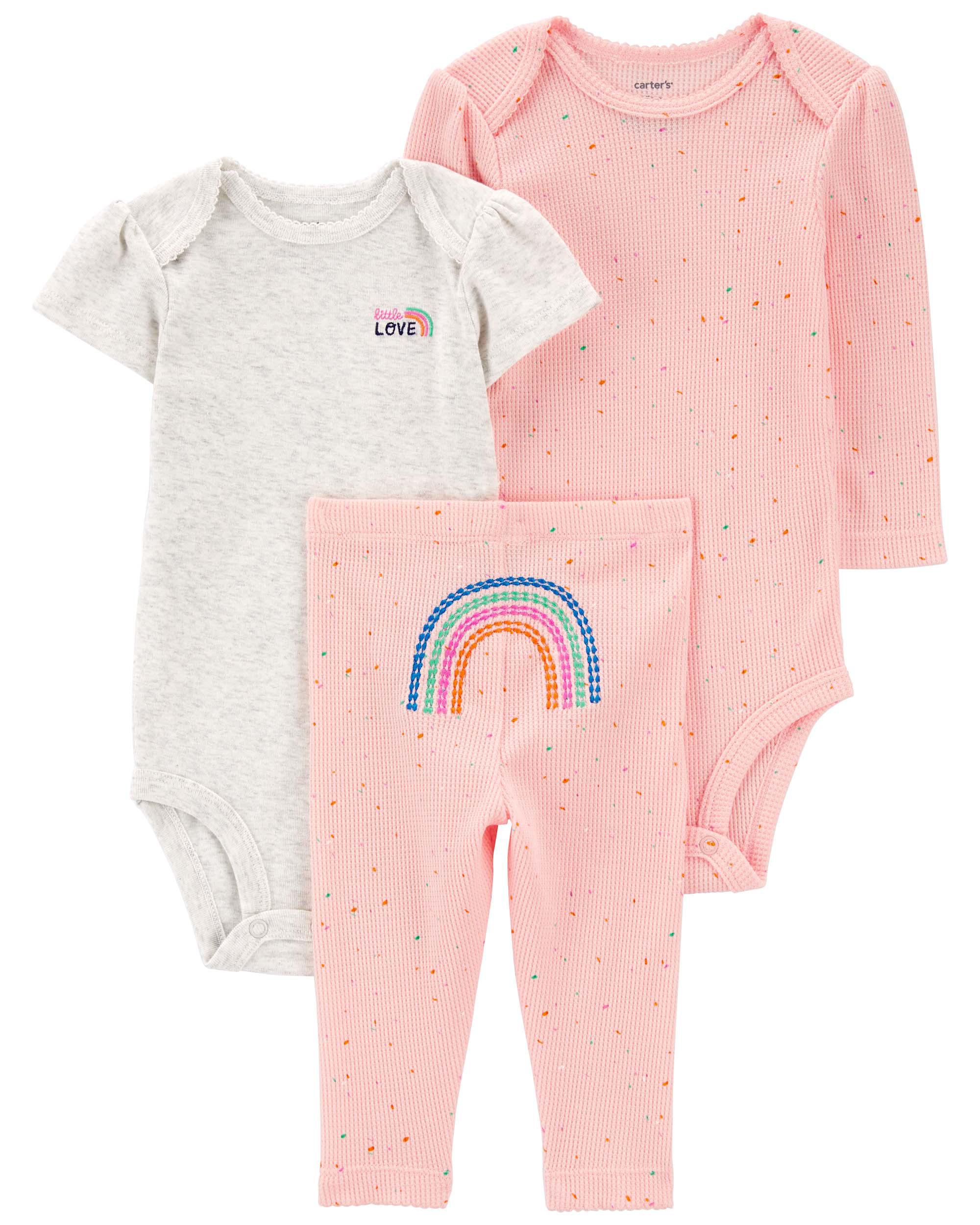 Baby 3-Piece Rainbow Little Character Set