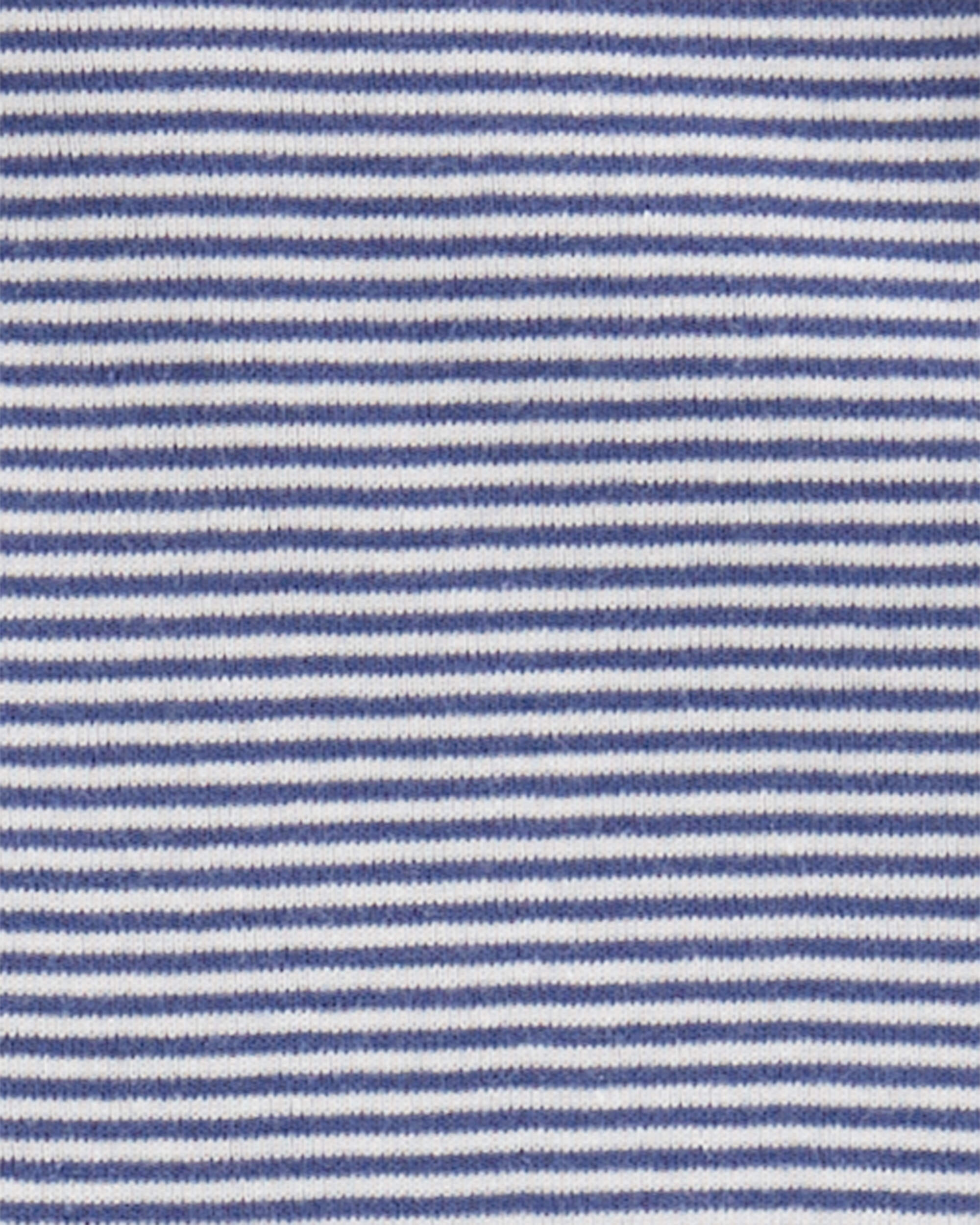Baby 3-Piece Blue Striped Little Jacket Set