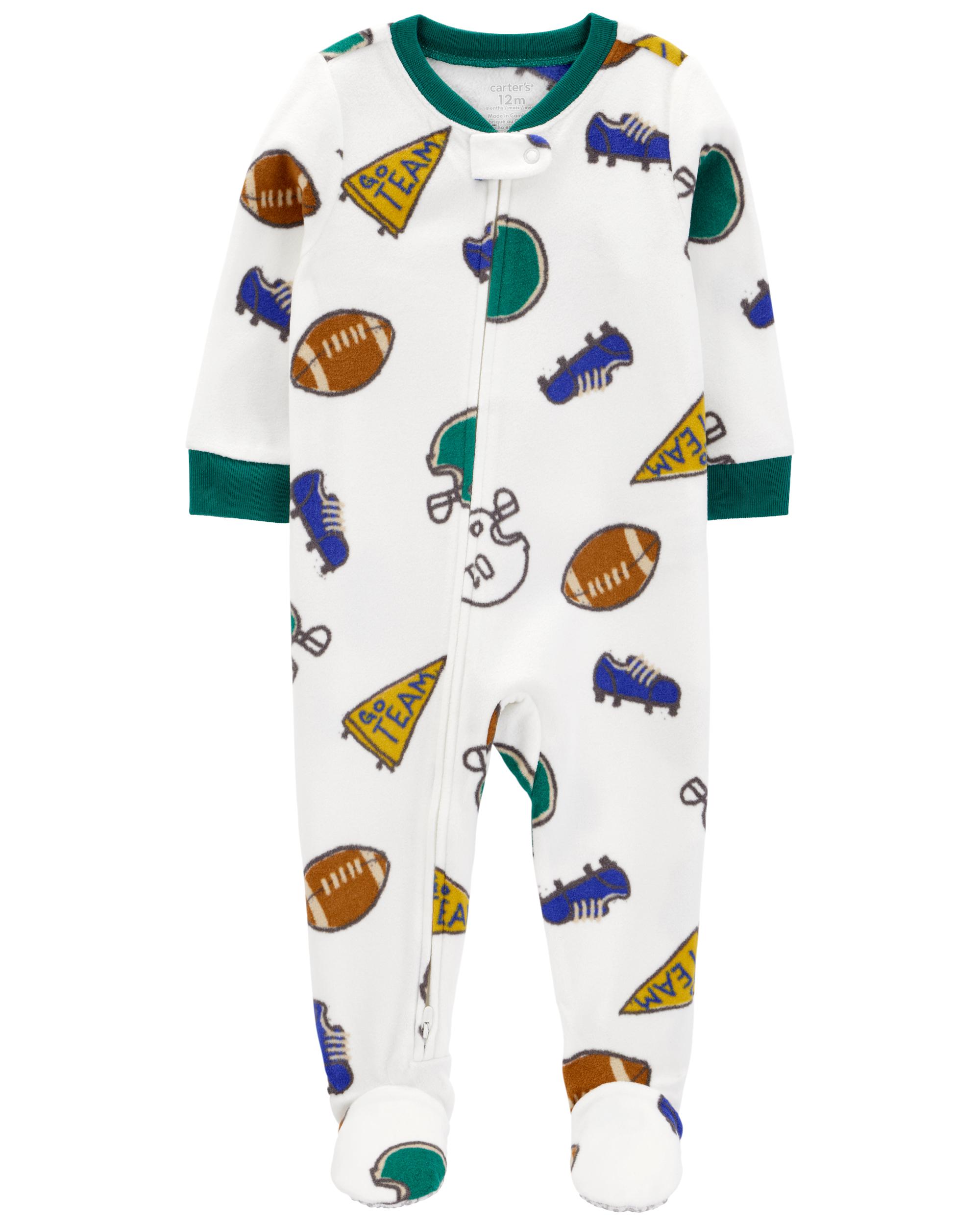 Baby 1-Piece Sport Fleece Footie Pyjamas