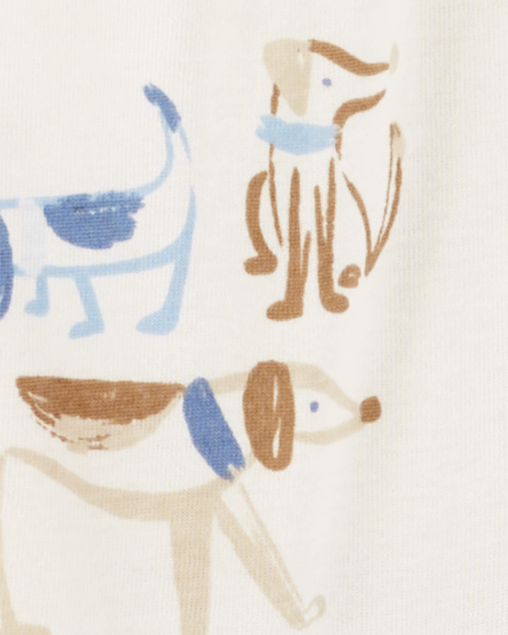 Baby Dog Print 3-Piece Converter Gown Set