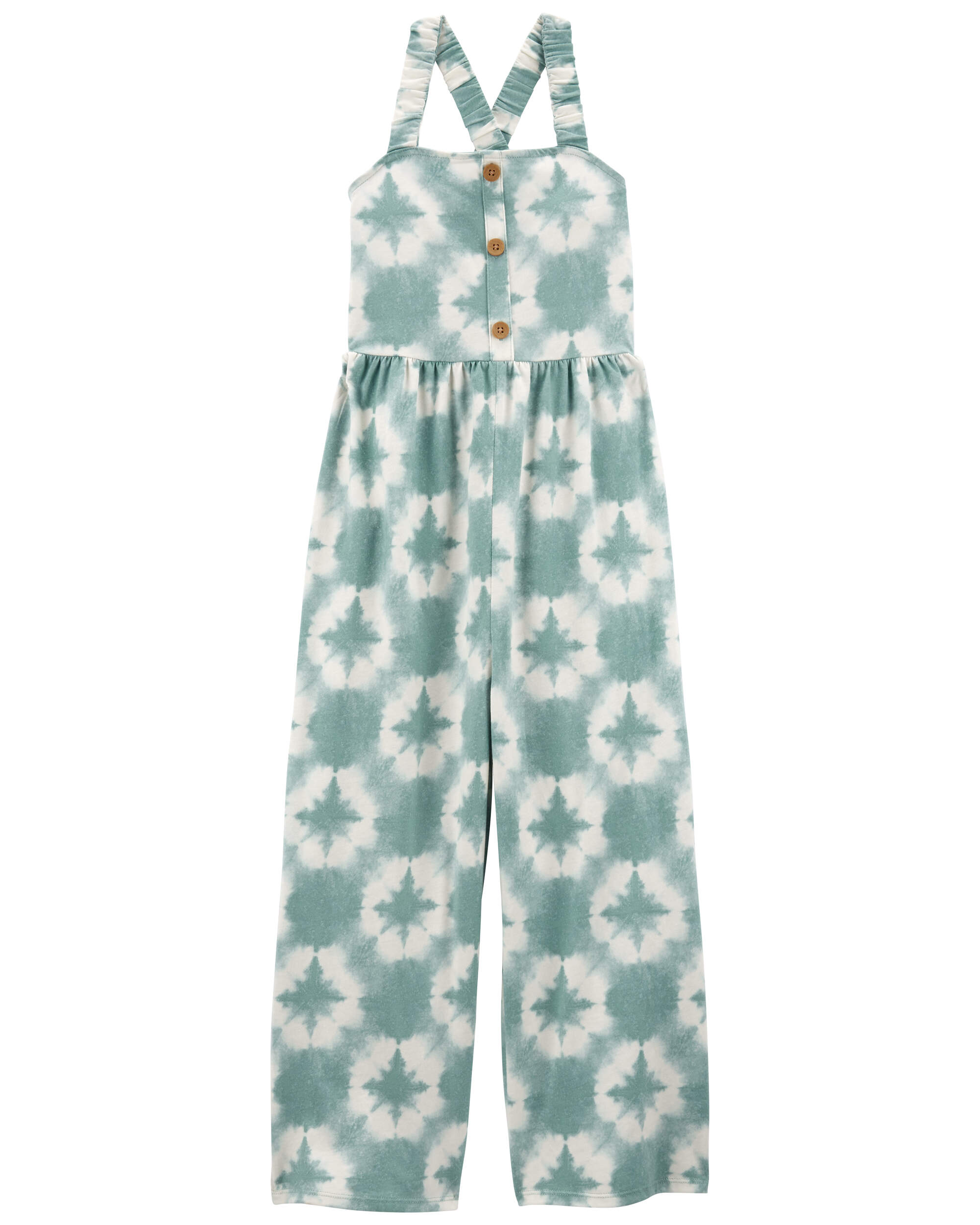 Green Kid Tie-Dye Jumpsuit Made With LENZING™ ECOVERO™ | Carter's 