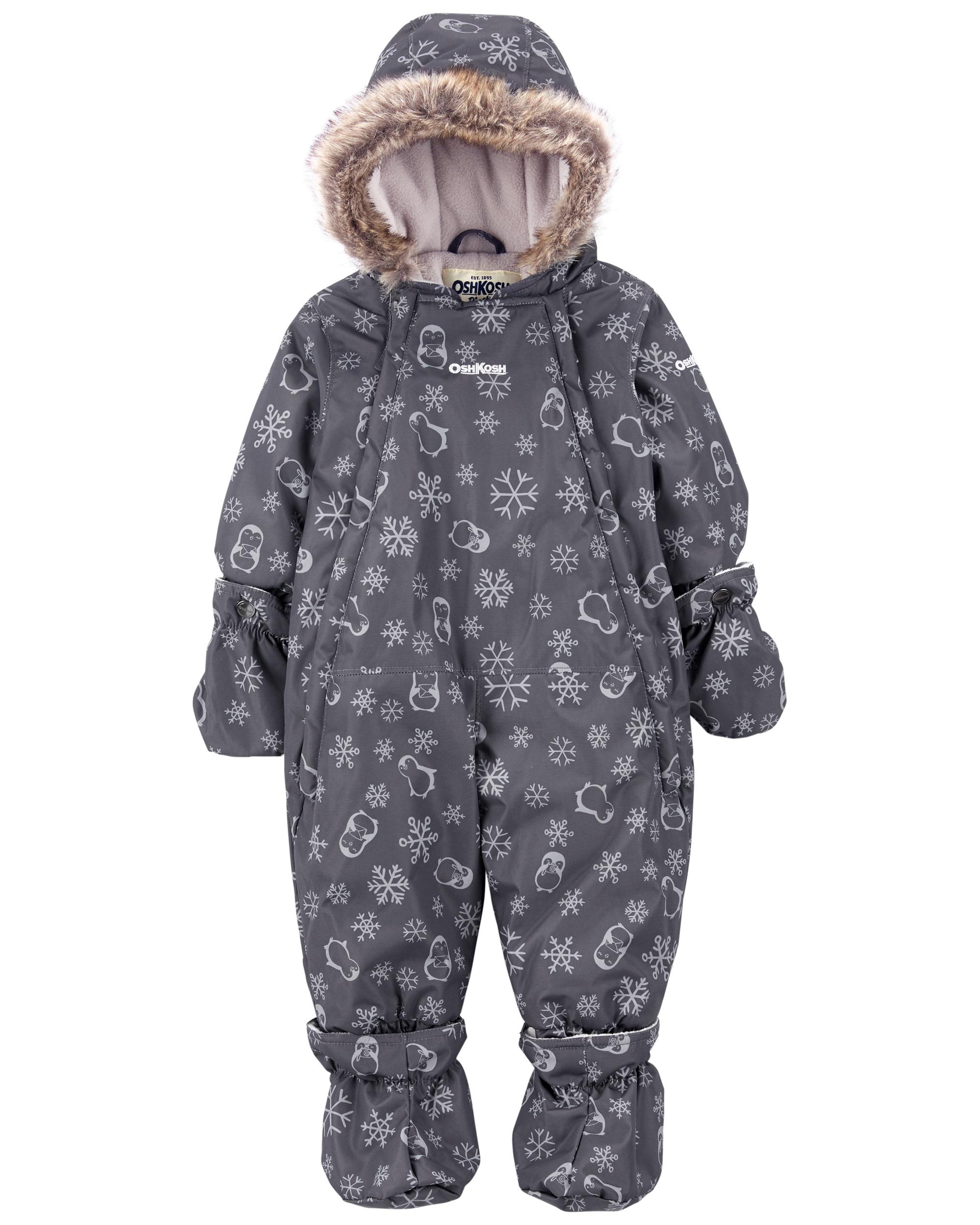 EUC Carters osh kosh one-piece baby snow suit (12 month size), Clothing -  9-12 Months, Calgary