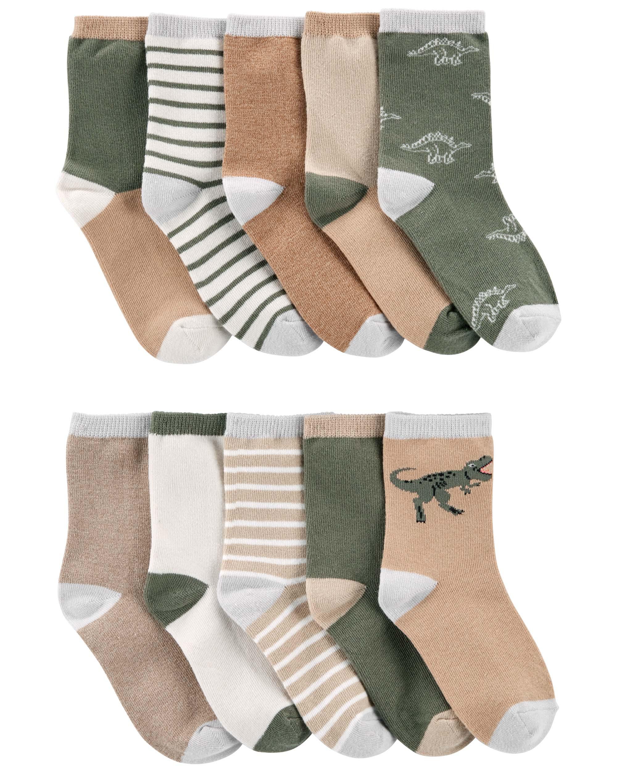 10-Pack Dinosaur Socks