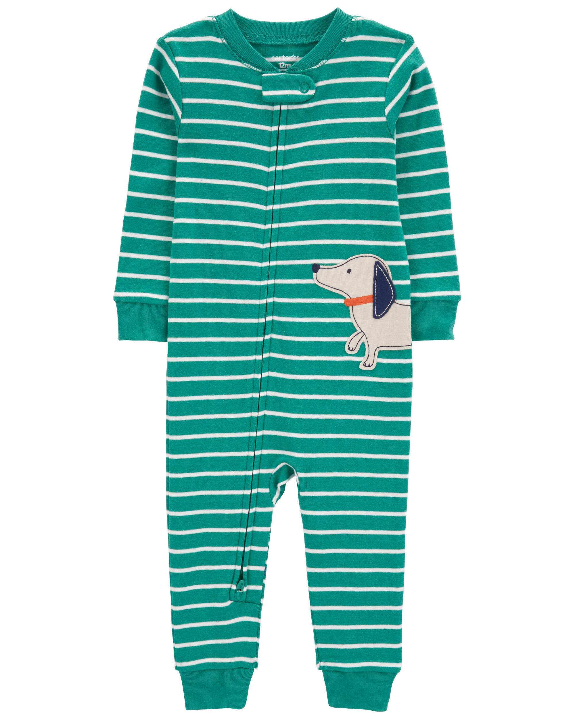 Baby 1-Piece Dog 100% Snug Fit Cotton Footless Pyjamas