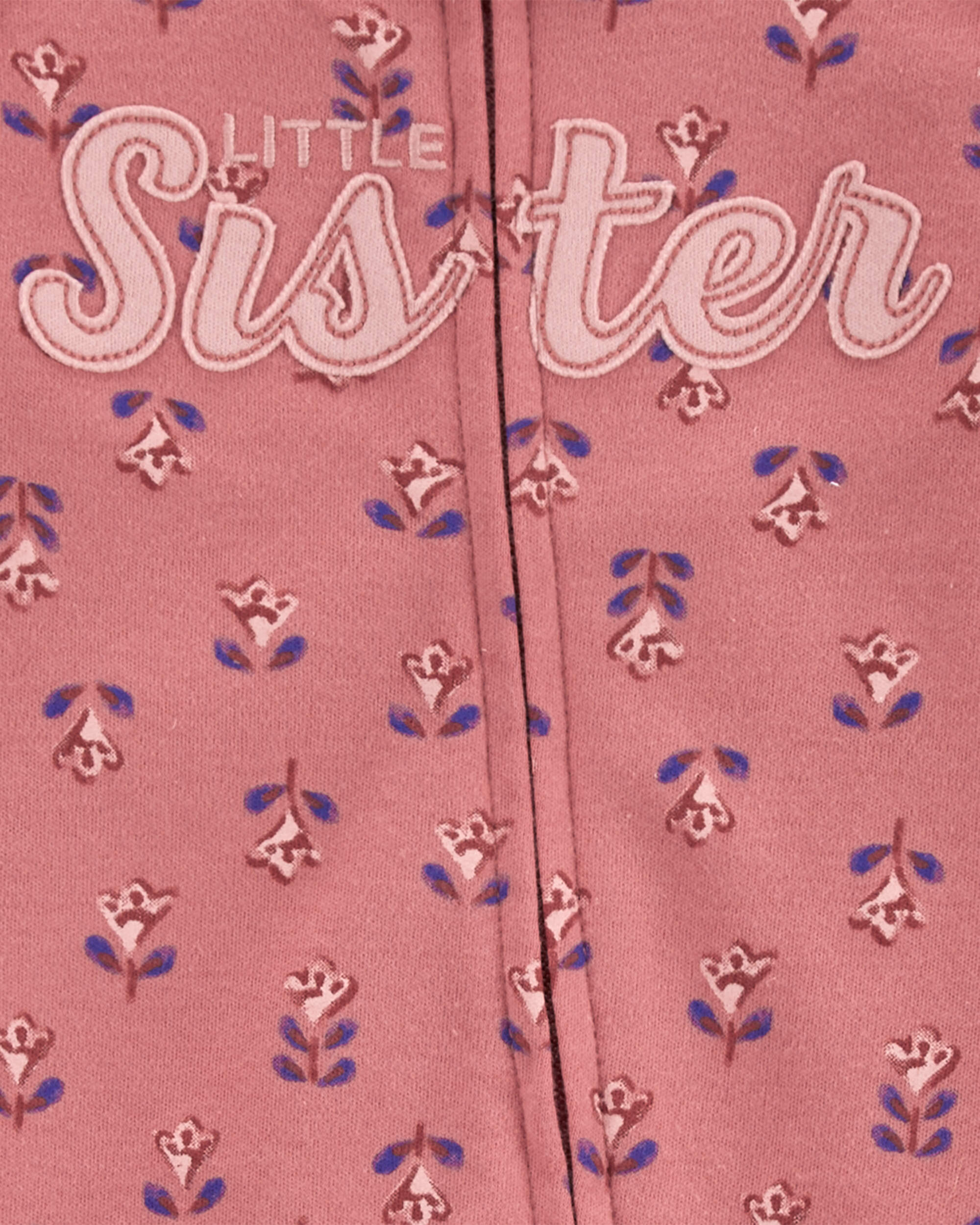 Baby Little Sister 2-Way Zip Cotton Sleeper