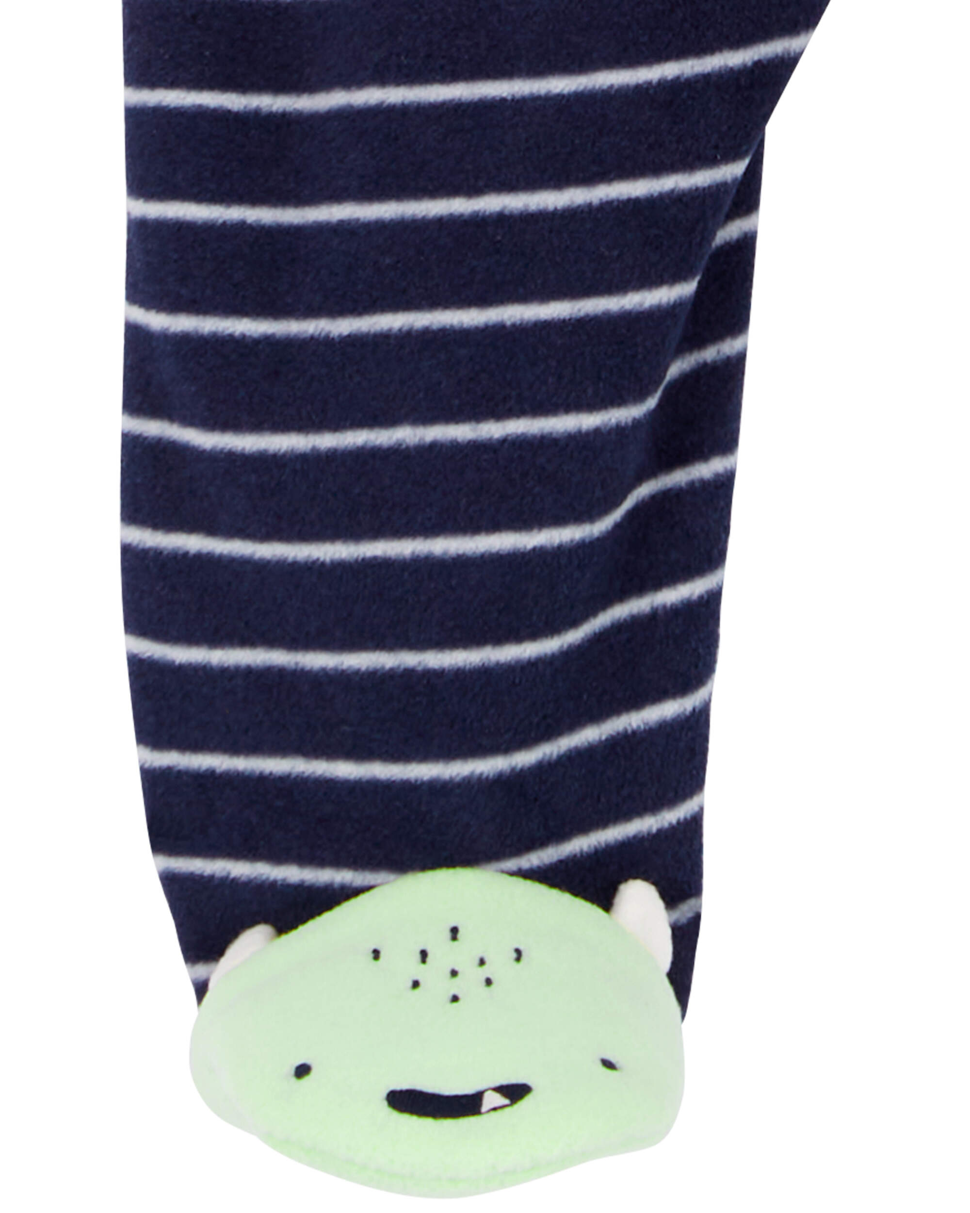 Baby Monster Fleece Zip-Up Footie Sleep & Play Pajamas