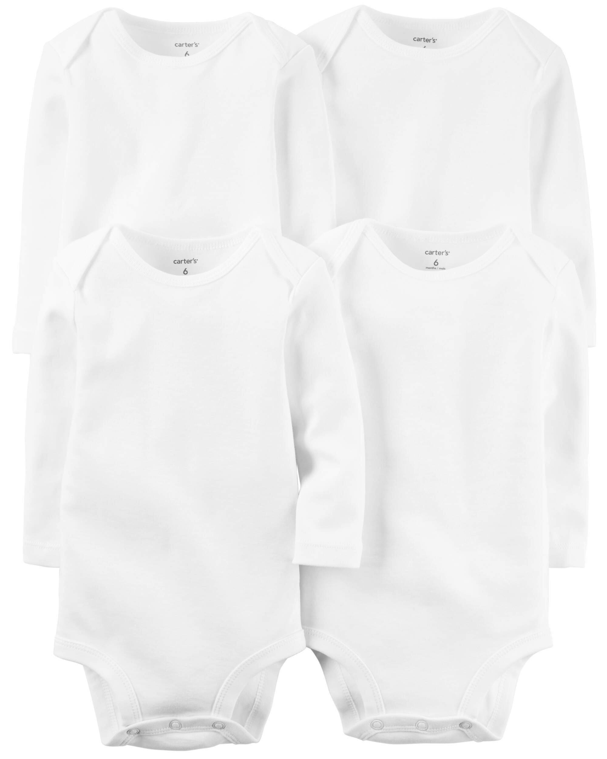 Baby 4-Pack Long-Sleeve Bodysuits