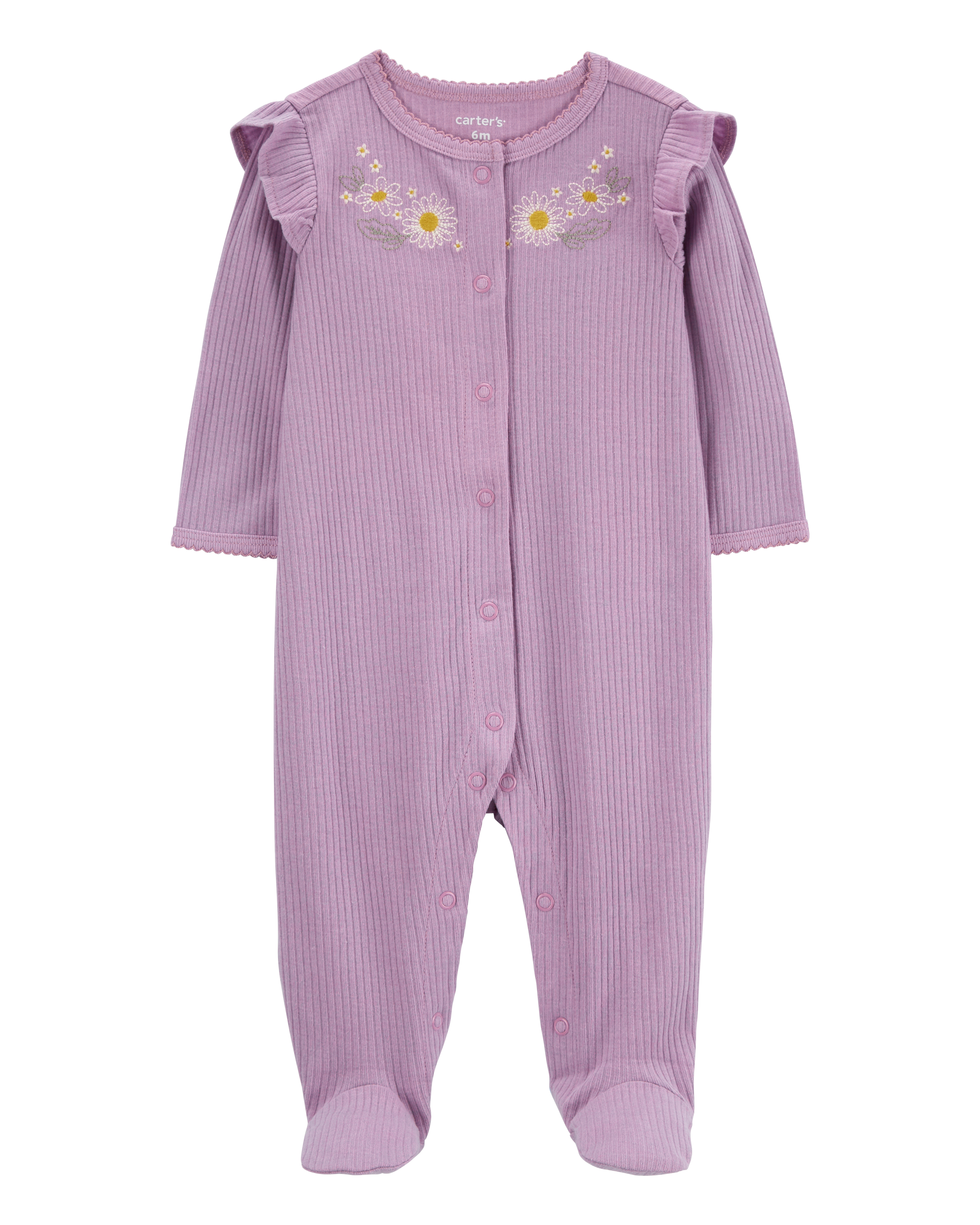 Baby Floral Snap-Up Thermal Sleeper