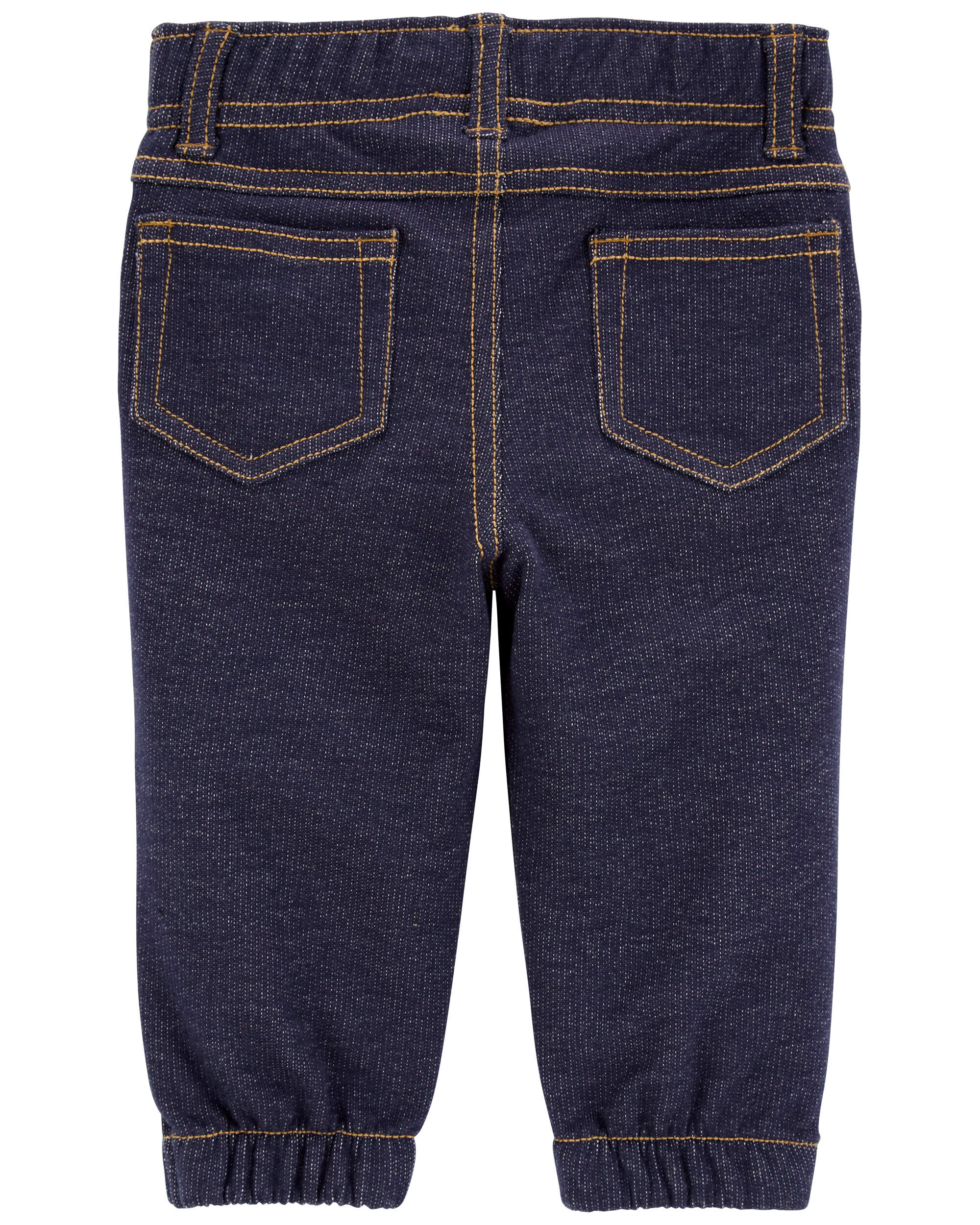 Baby Pull-On Faux Denim Pants