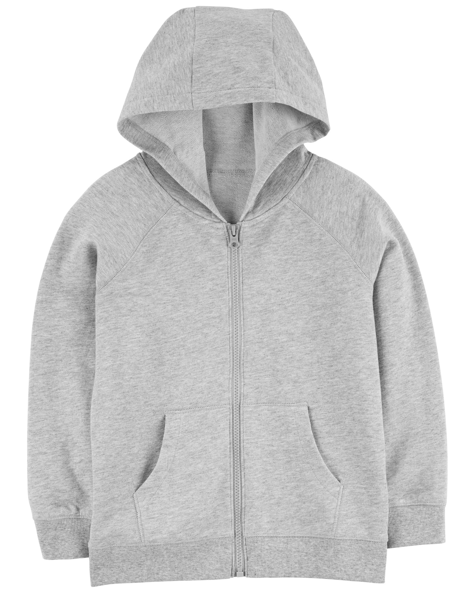 COLLEGIATE ZIP UP HOODIE P460-HCMC124-HGRY