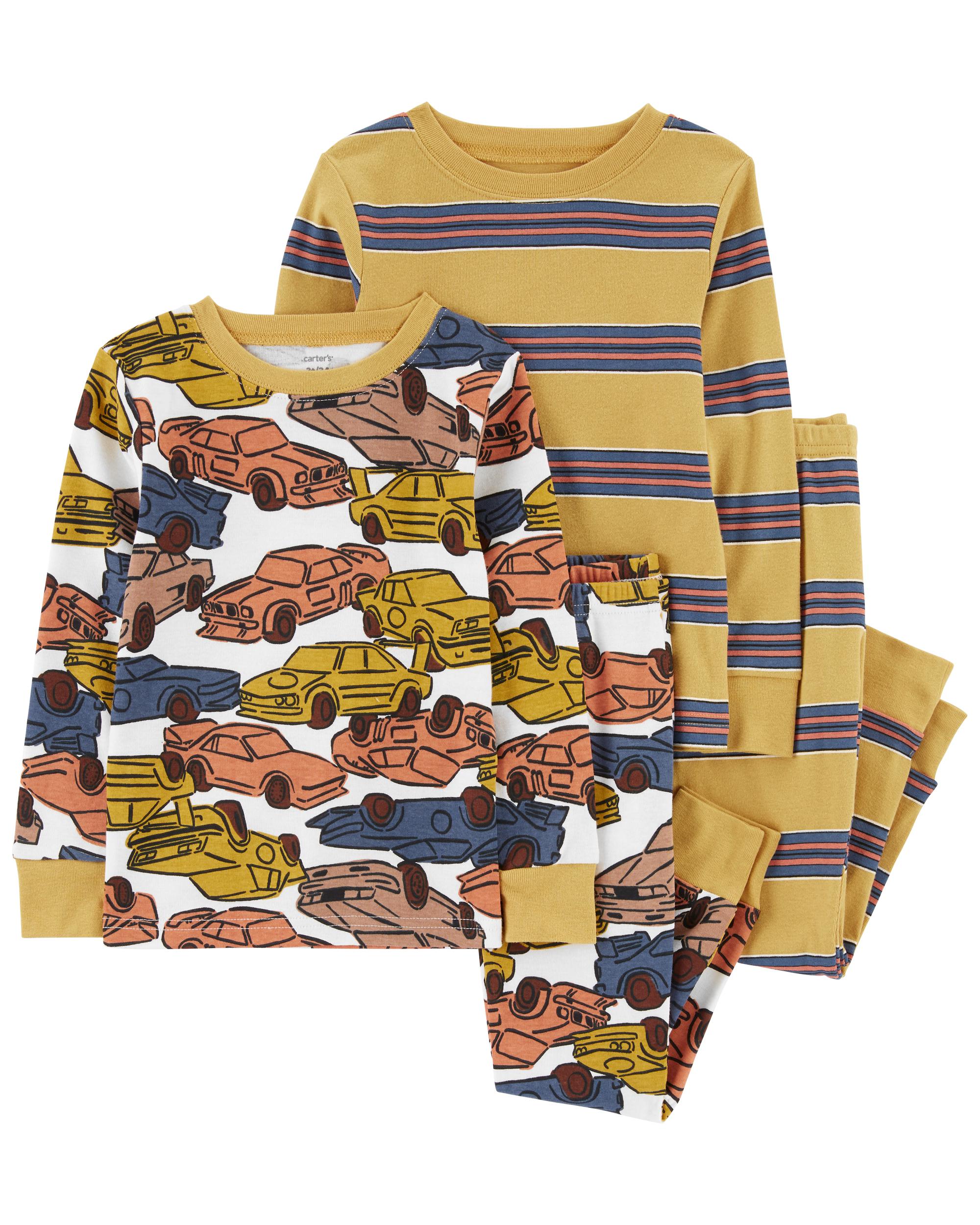 Classic Stripes Pajama Shirt Matching Set 2 pcs Cotton Boys Sleepwear All  Sizes