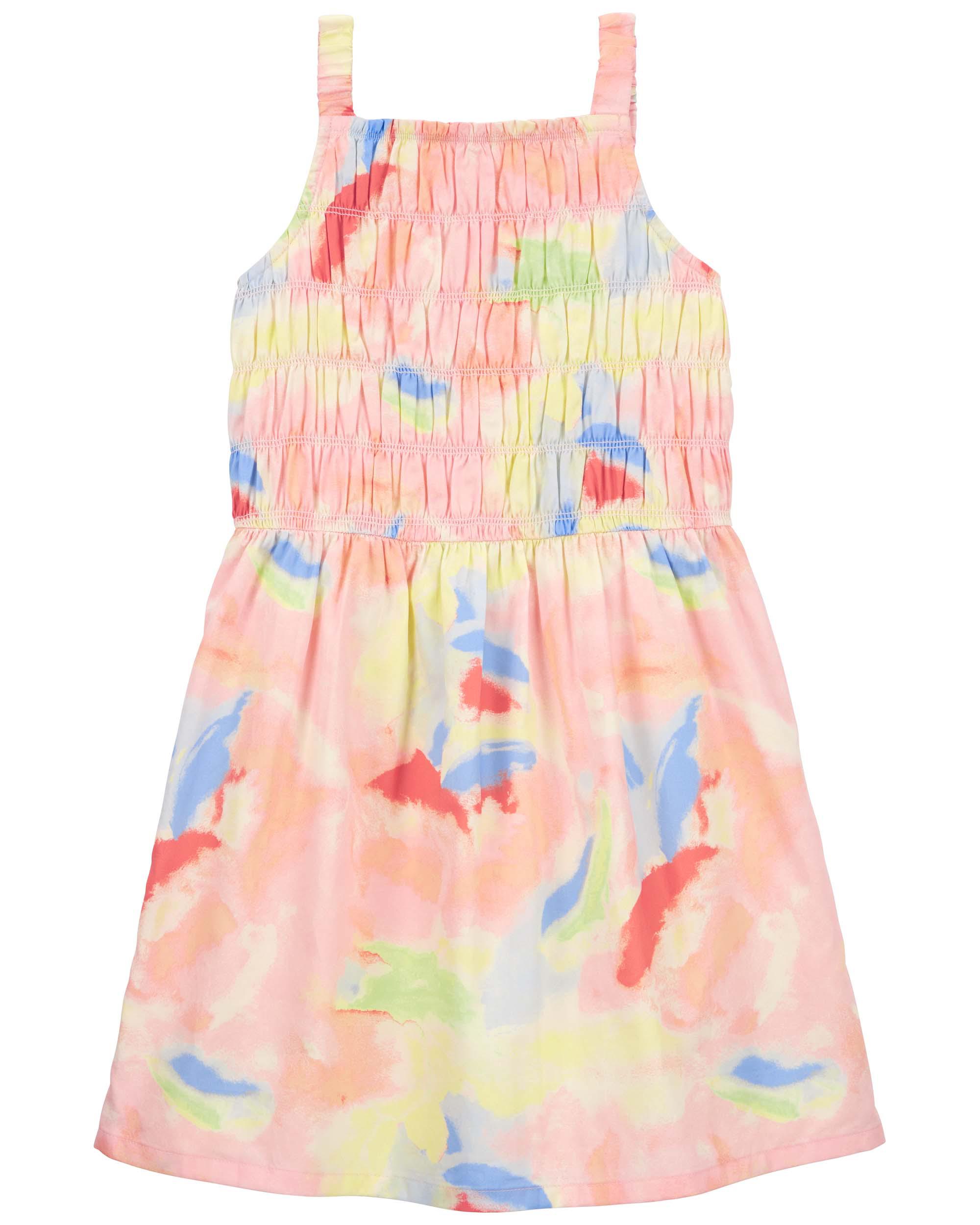 Kid Watercolor Sleeveless Dress