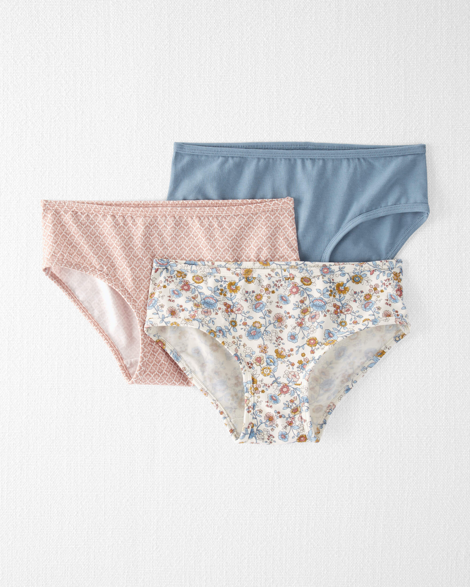 4pk Pure Cotton Frilly Knickers (7lbs-3 Yrs)