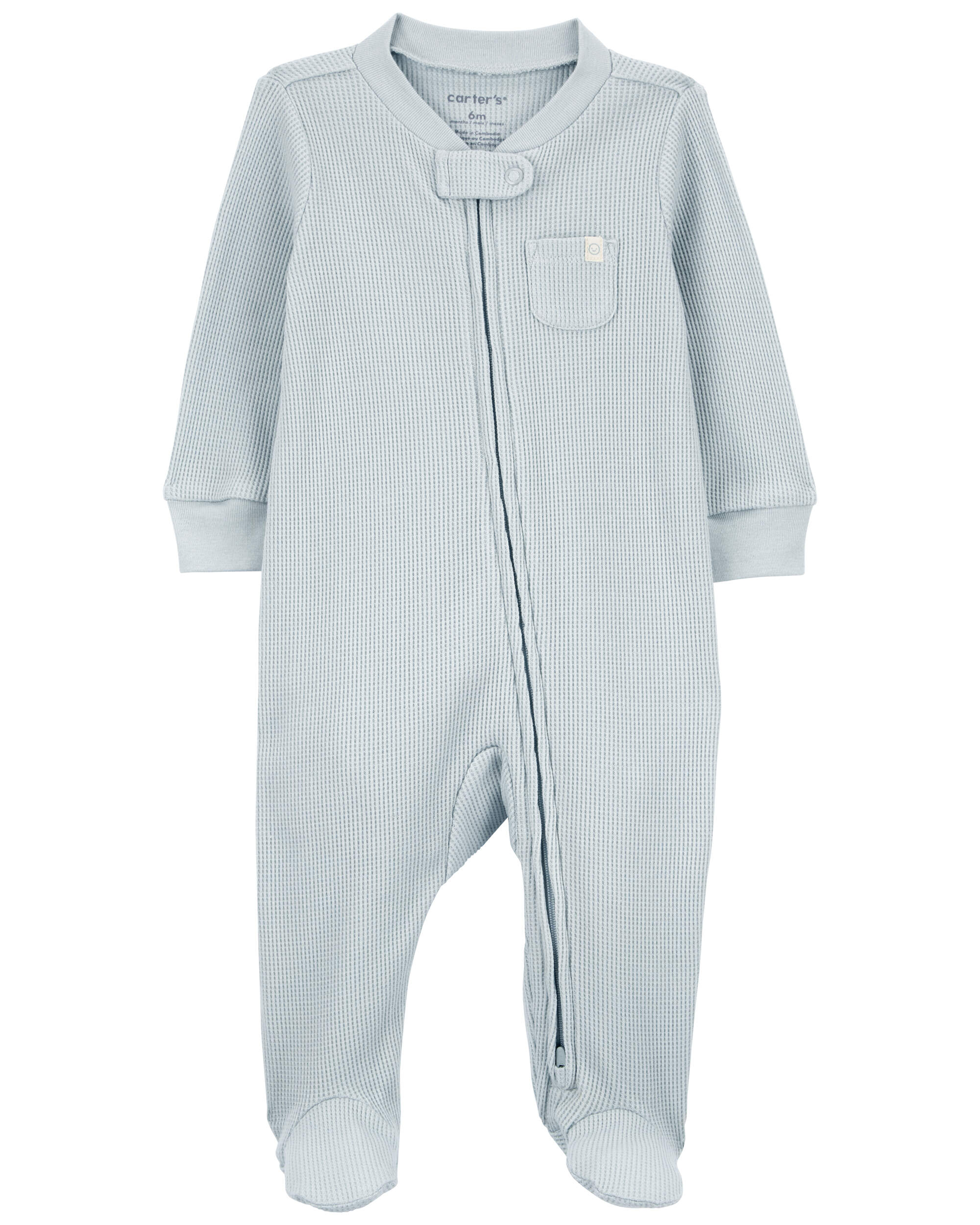 Baby 1-Piece Thermal Textured Footie Pajamas