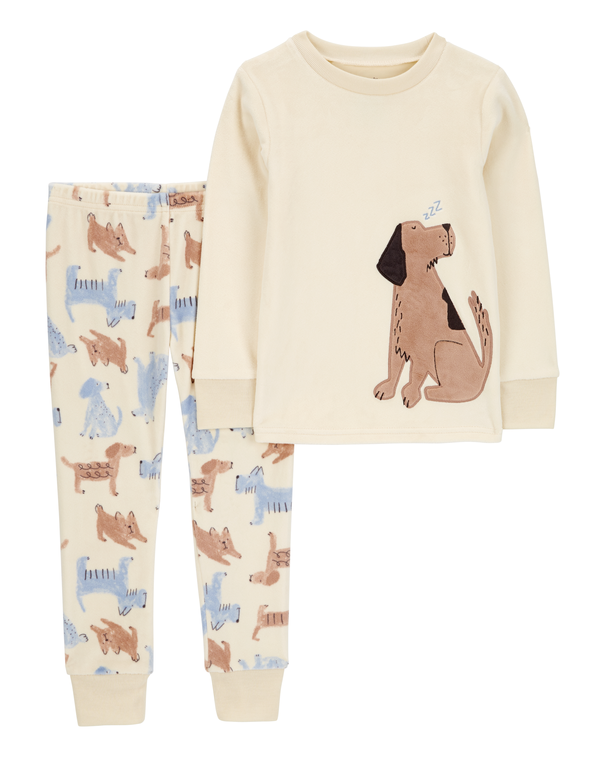 Toddler 2-Piece Dog Fleece Pyjama Set